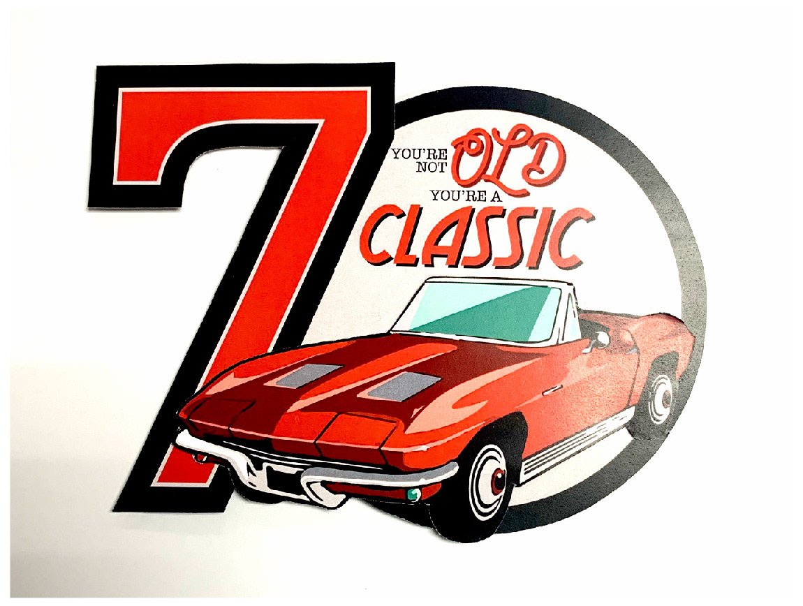70th Birthday card