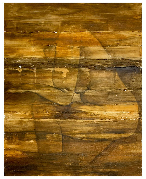 Textured self portrait