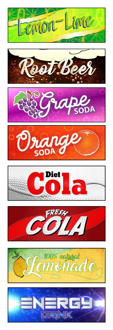 Soda Machine graphics - for television