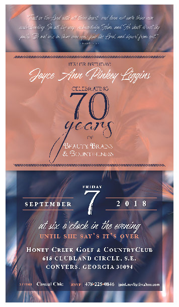 70th evite