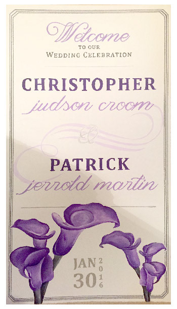 Hand painted wedding sign