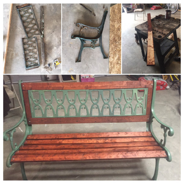 Refinished bench
