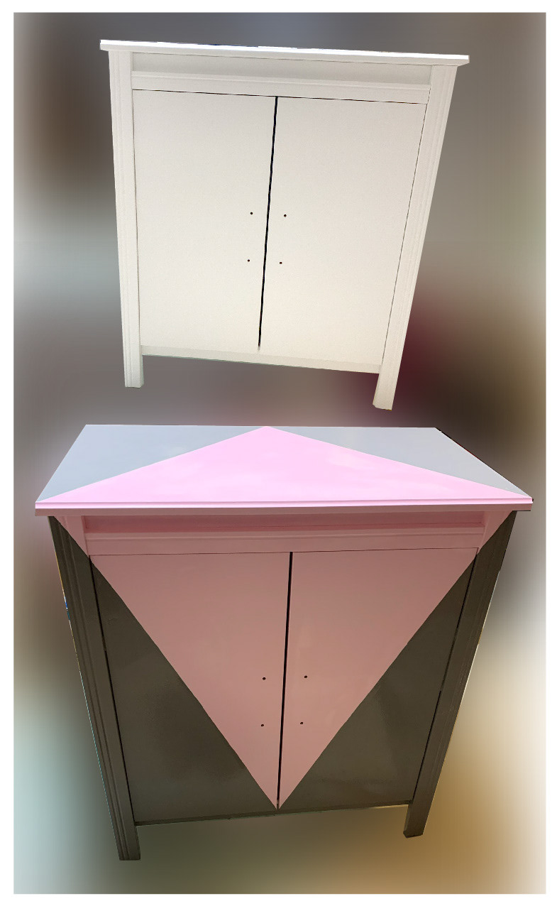 Painted Ikea cabinet