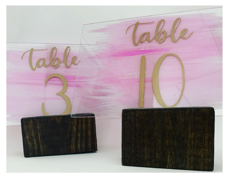 Wedding table numbers