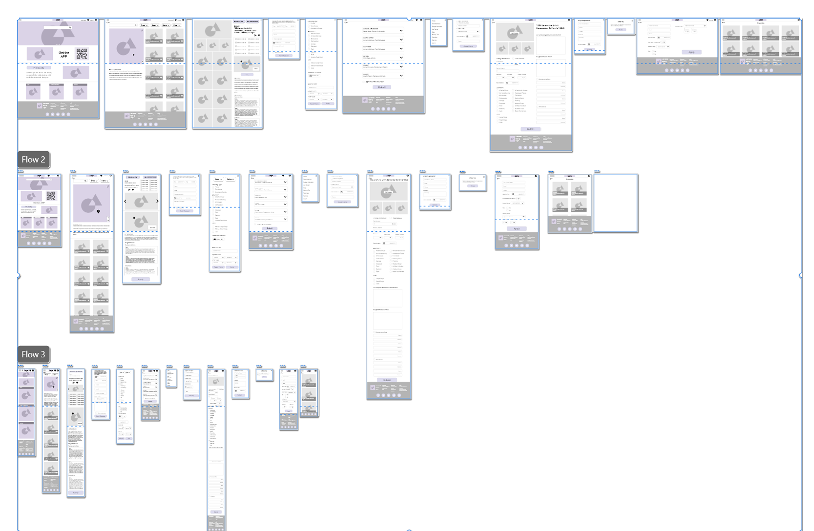 Low-fidelity mockups