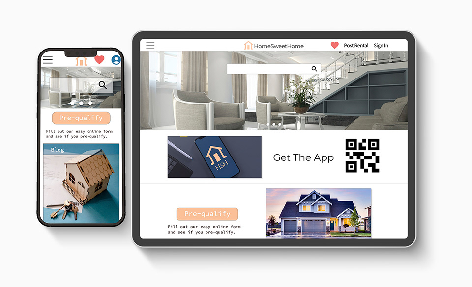 HomeSweetHome Mockups