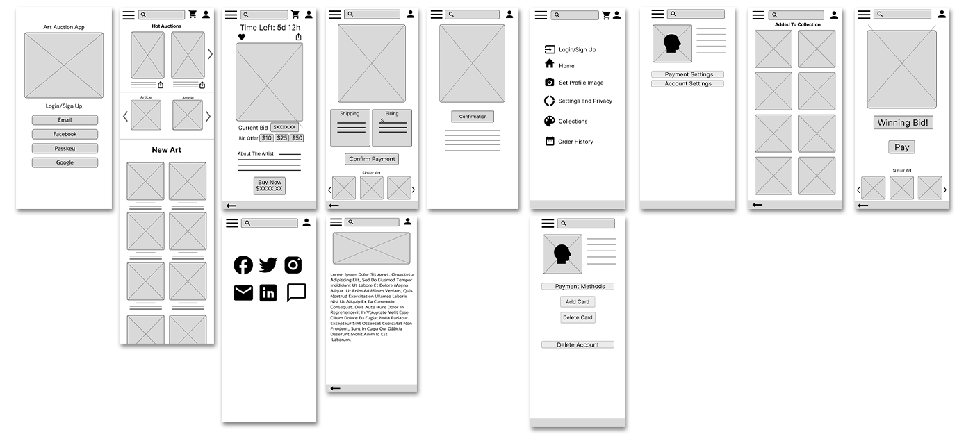 wireframes