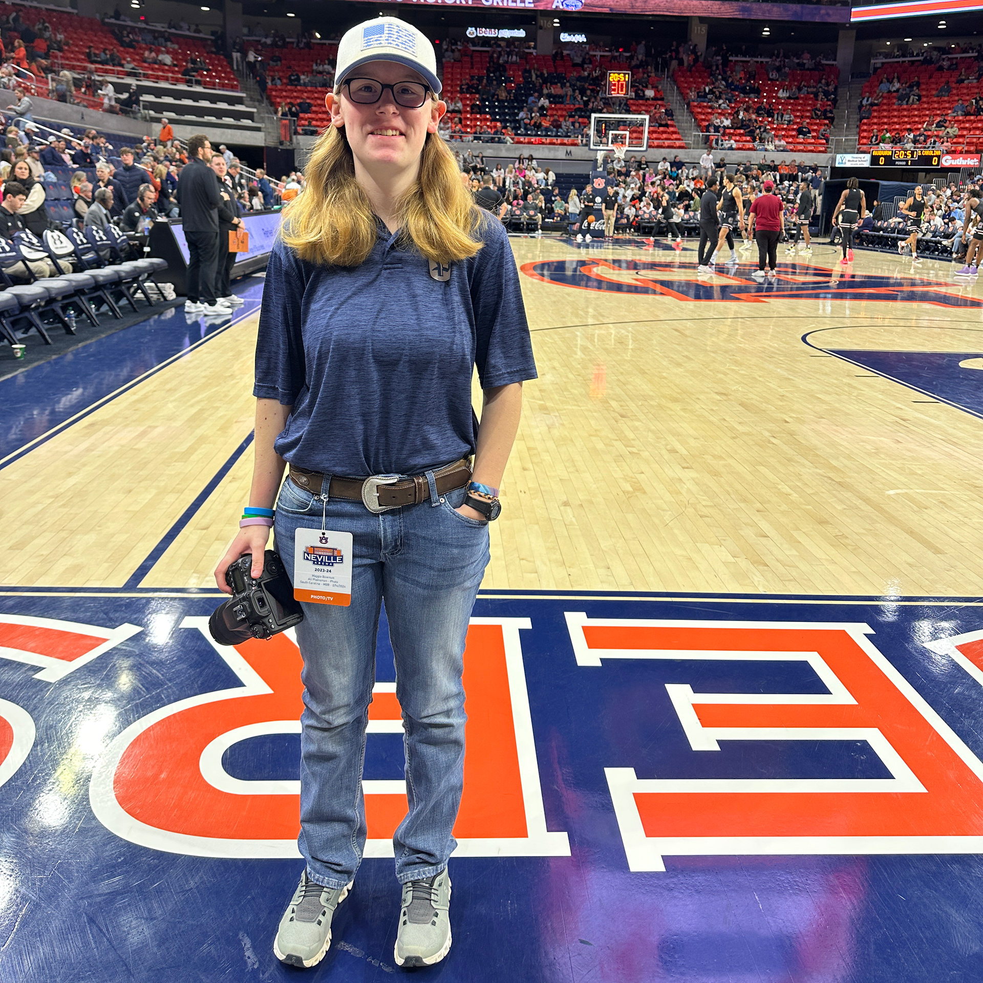 An Auburn basketball game on February 14th, 2024.