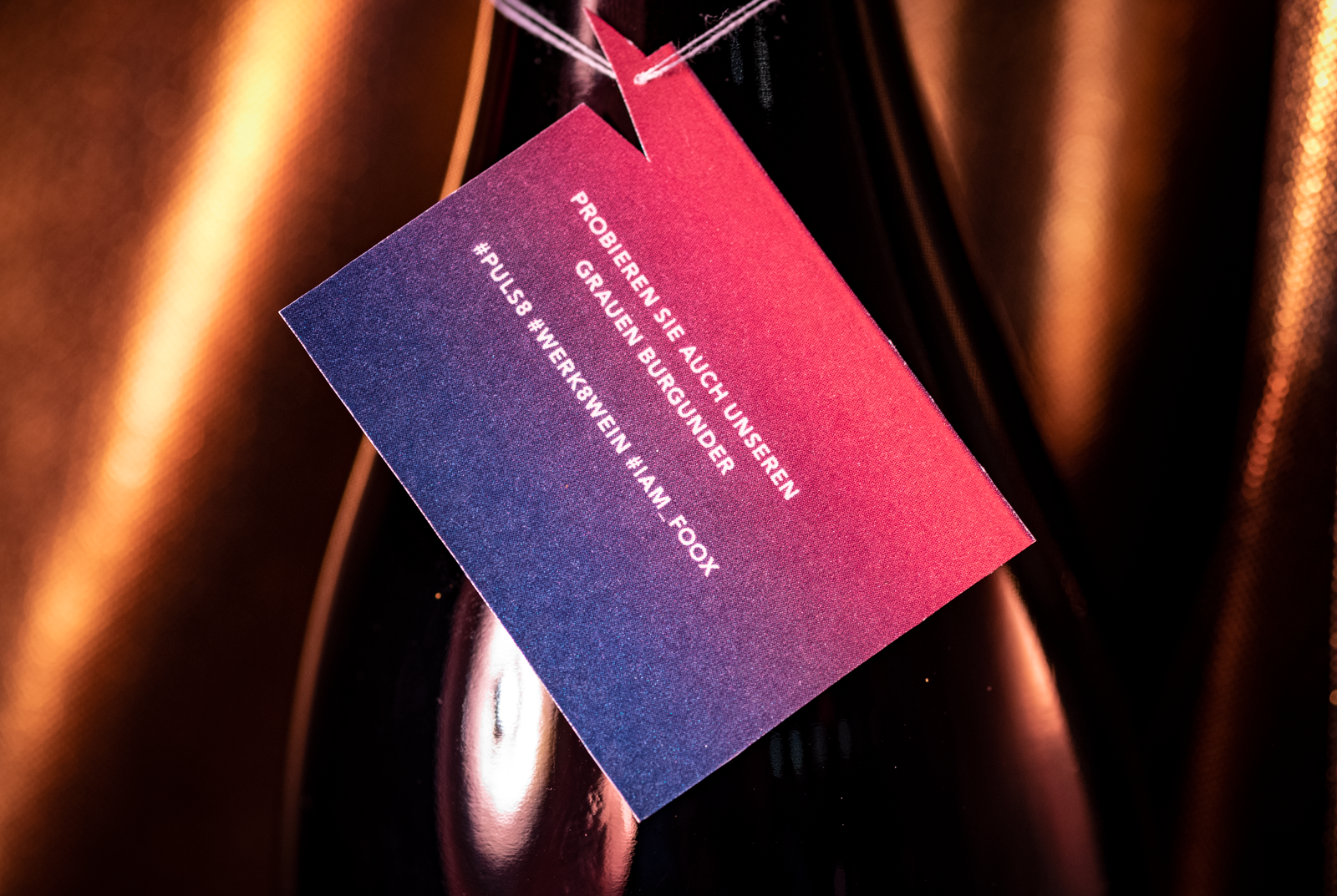 Attached label of the redwine 