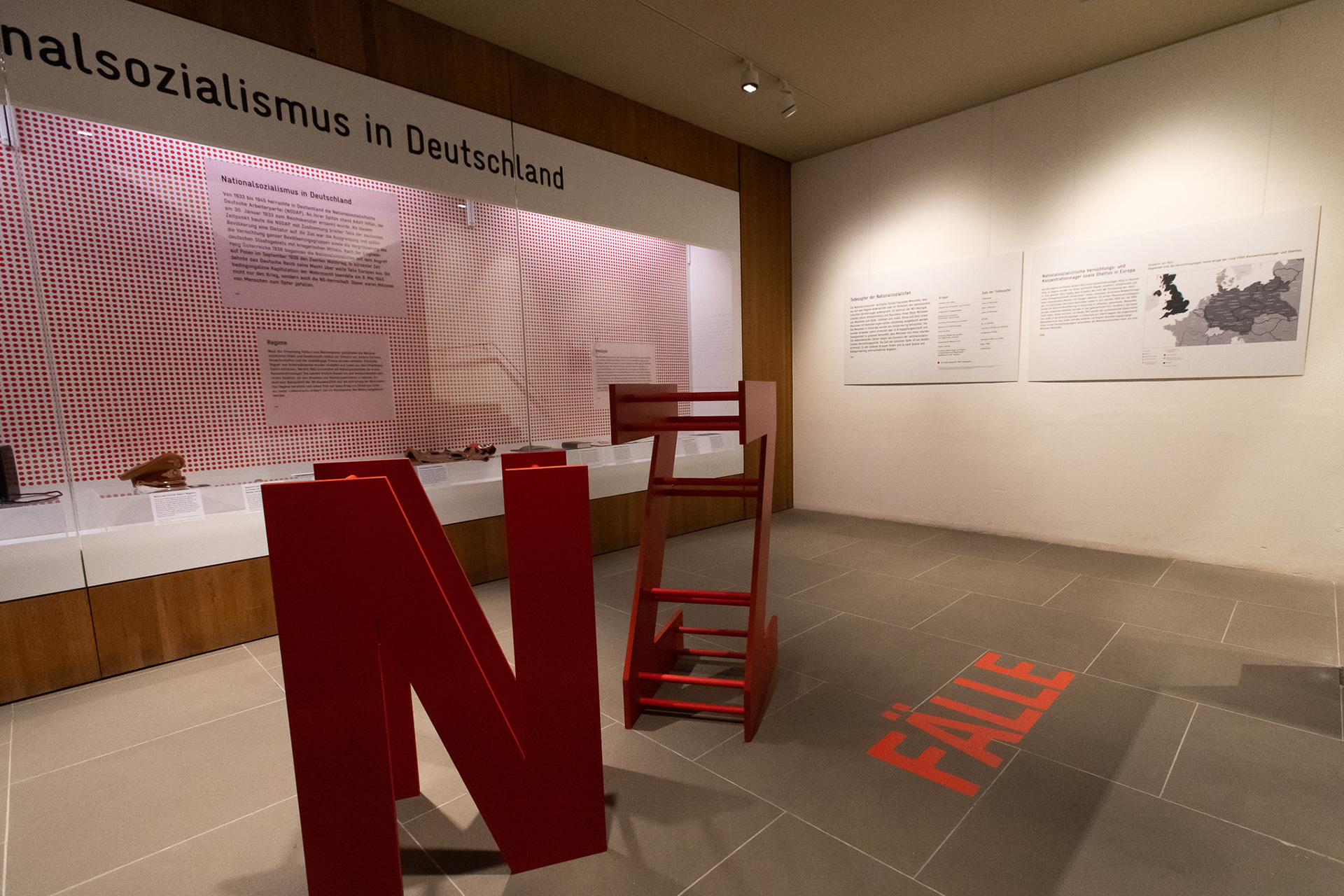 Infographic and explanation on the right side of the showcase which explains the red dots which you can see in the background of the showcase
