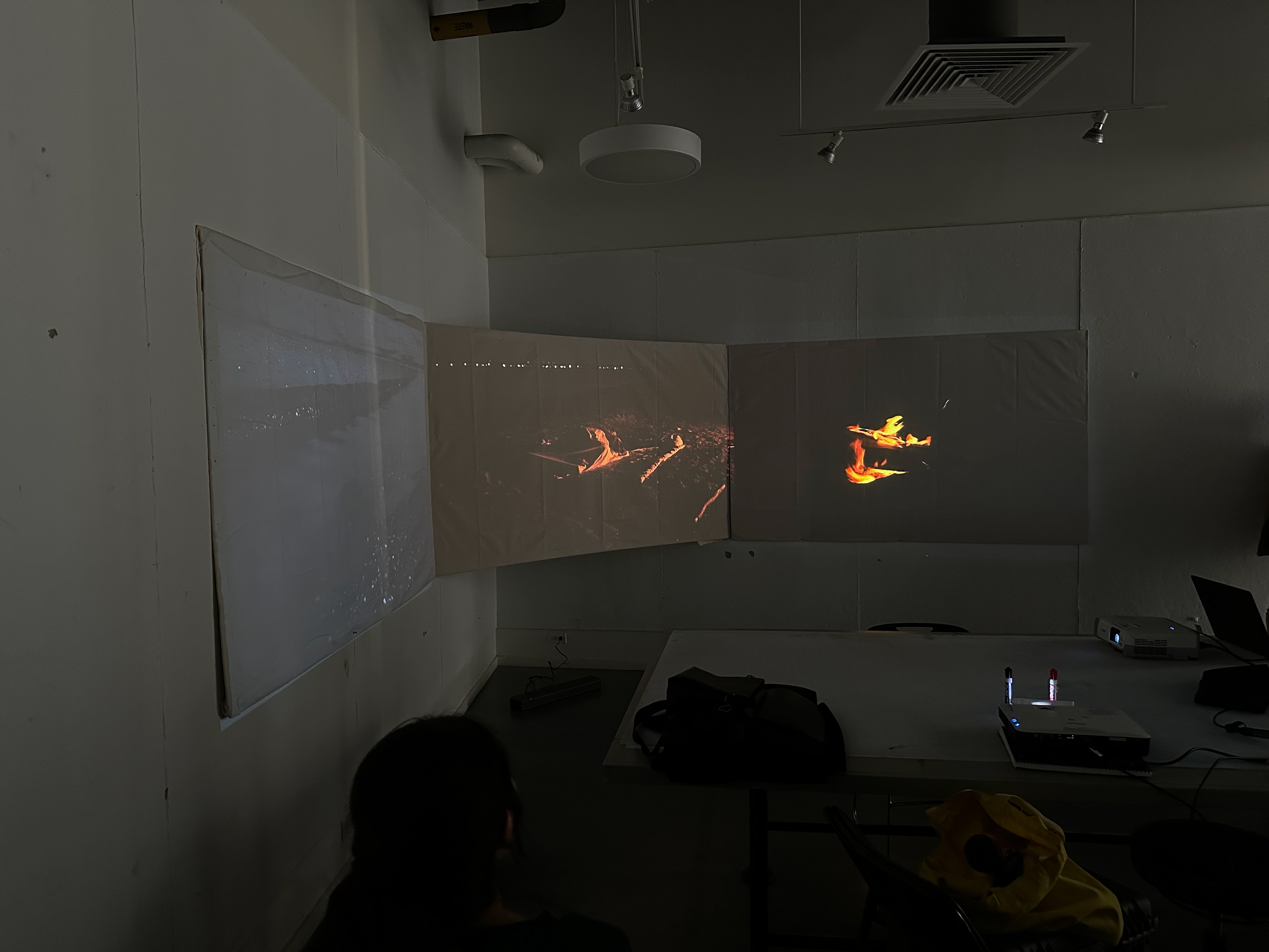 Untitled Projection and Short Film with Lucas Halem