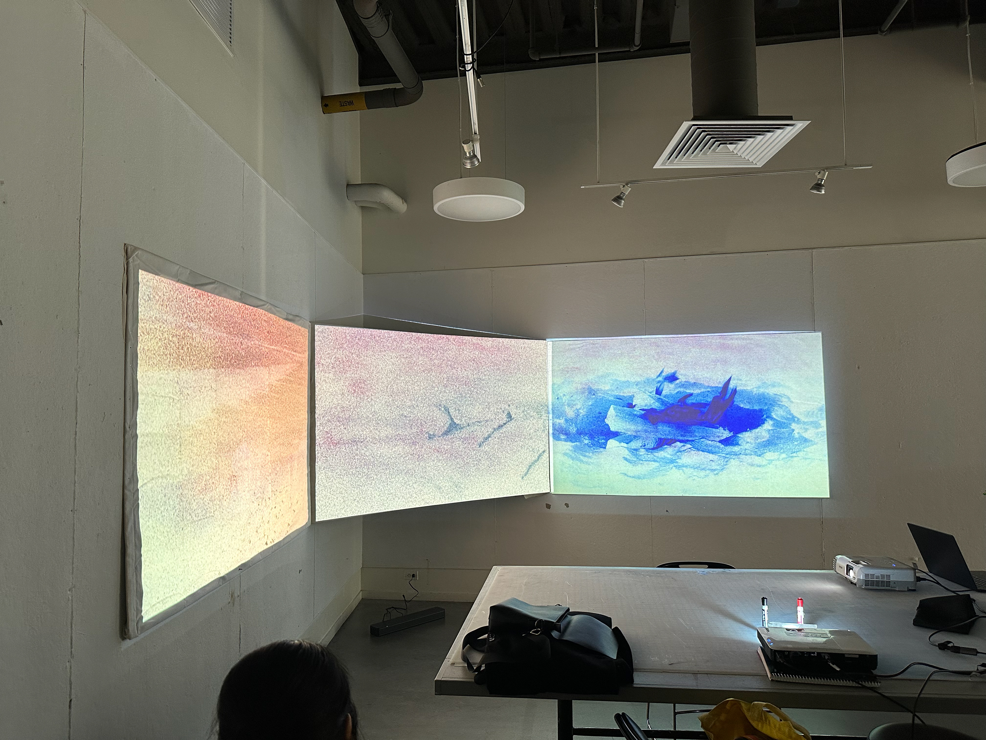 Untitled Projection and Short Film with Lucas Halem