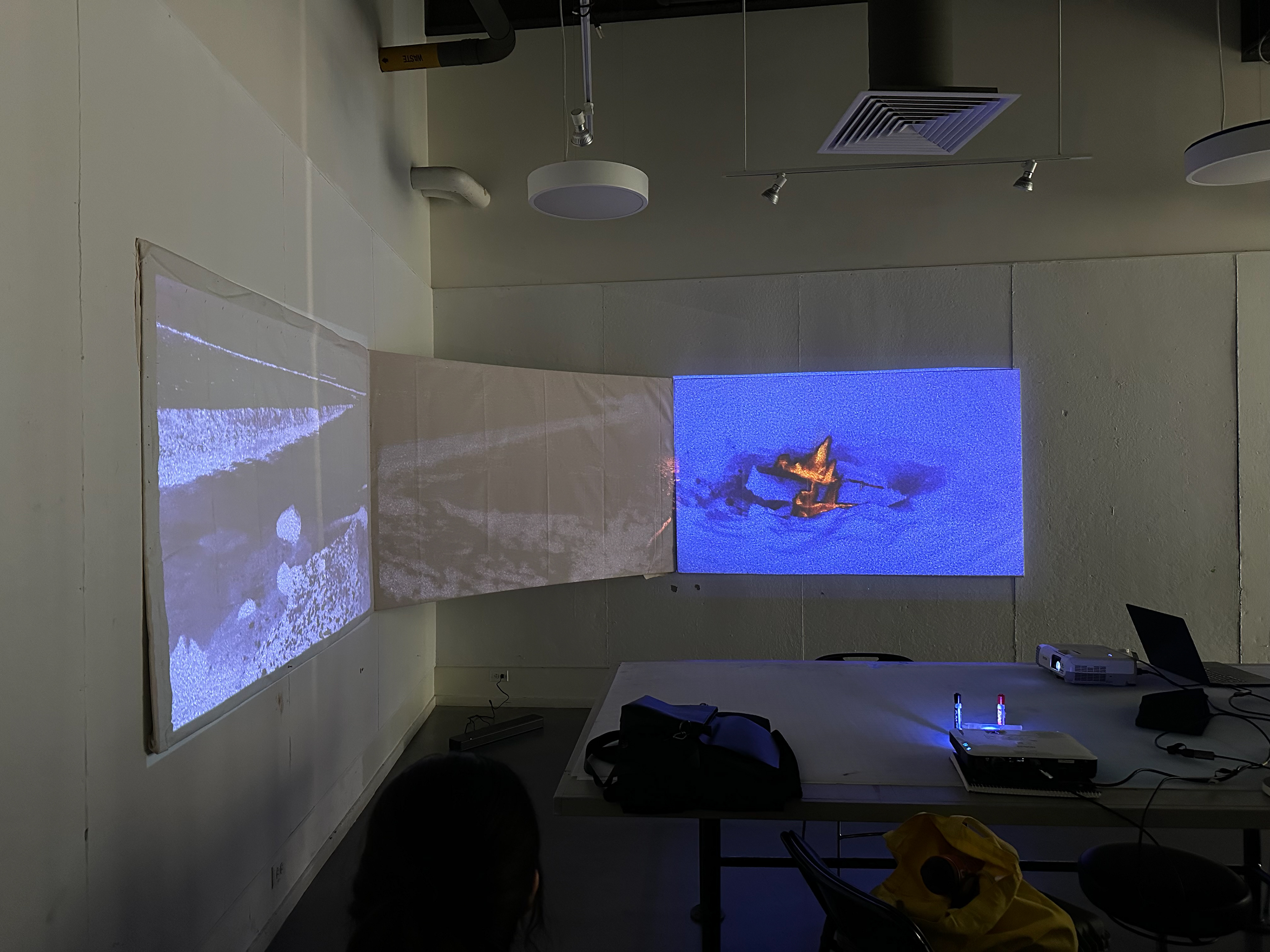 Untitled Projection and Short Film with Lucas Halem