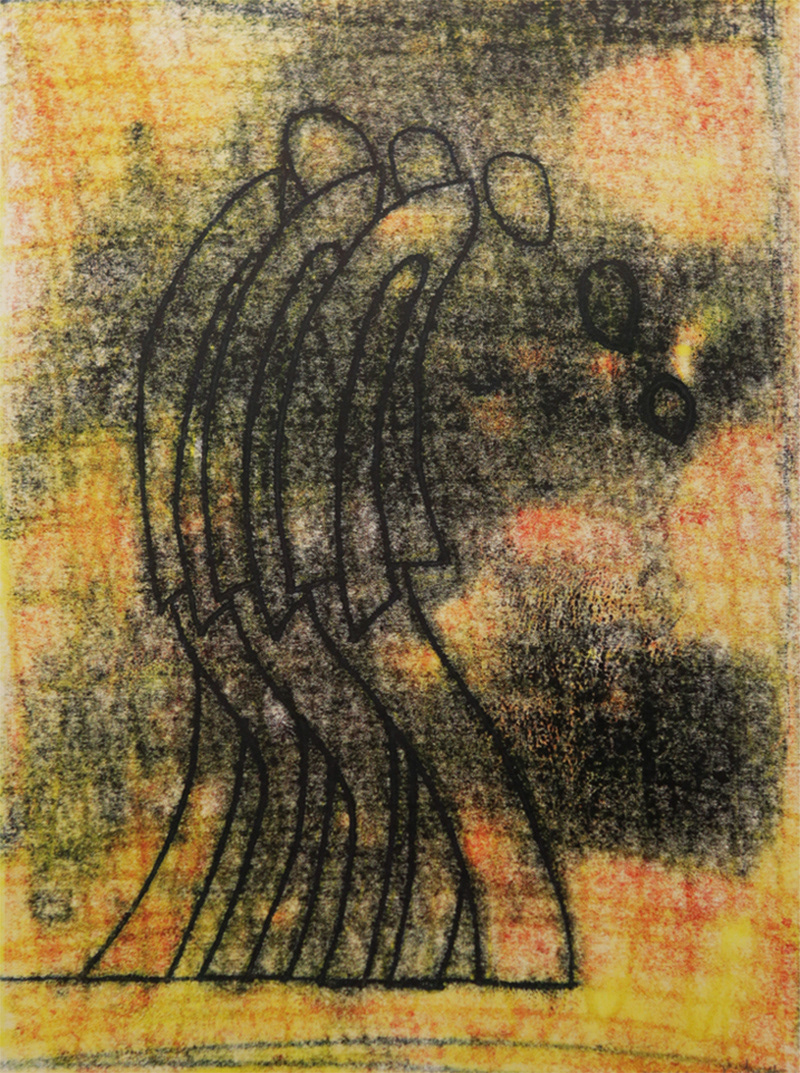 Drugged | 2012 | Trace print | 12" x 9"