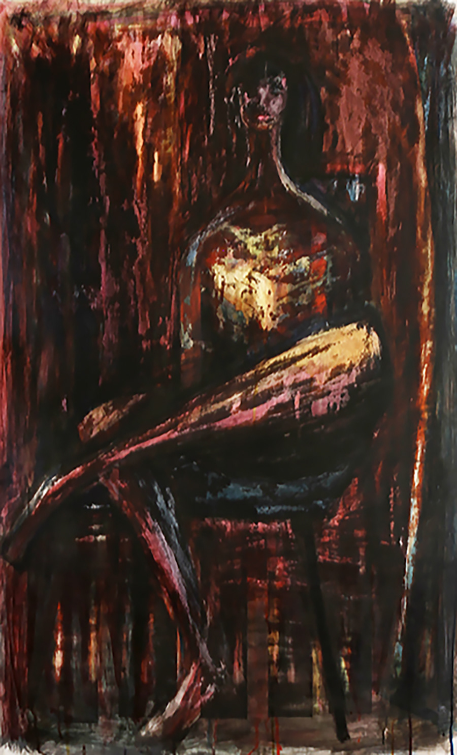 Wait | 2011 | 43" x 25 " | Ink over digital print