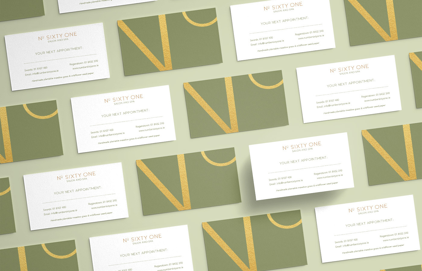 No. Sixty One Beauty Spa Brand Launch Material