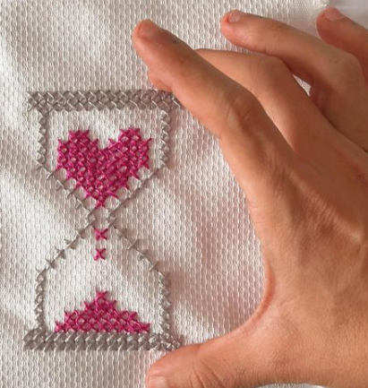 quanto tempo leva para o amor acontecer de novo? ponto cruz 8x8cm, 2024
