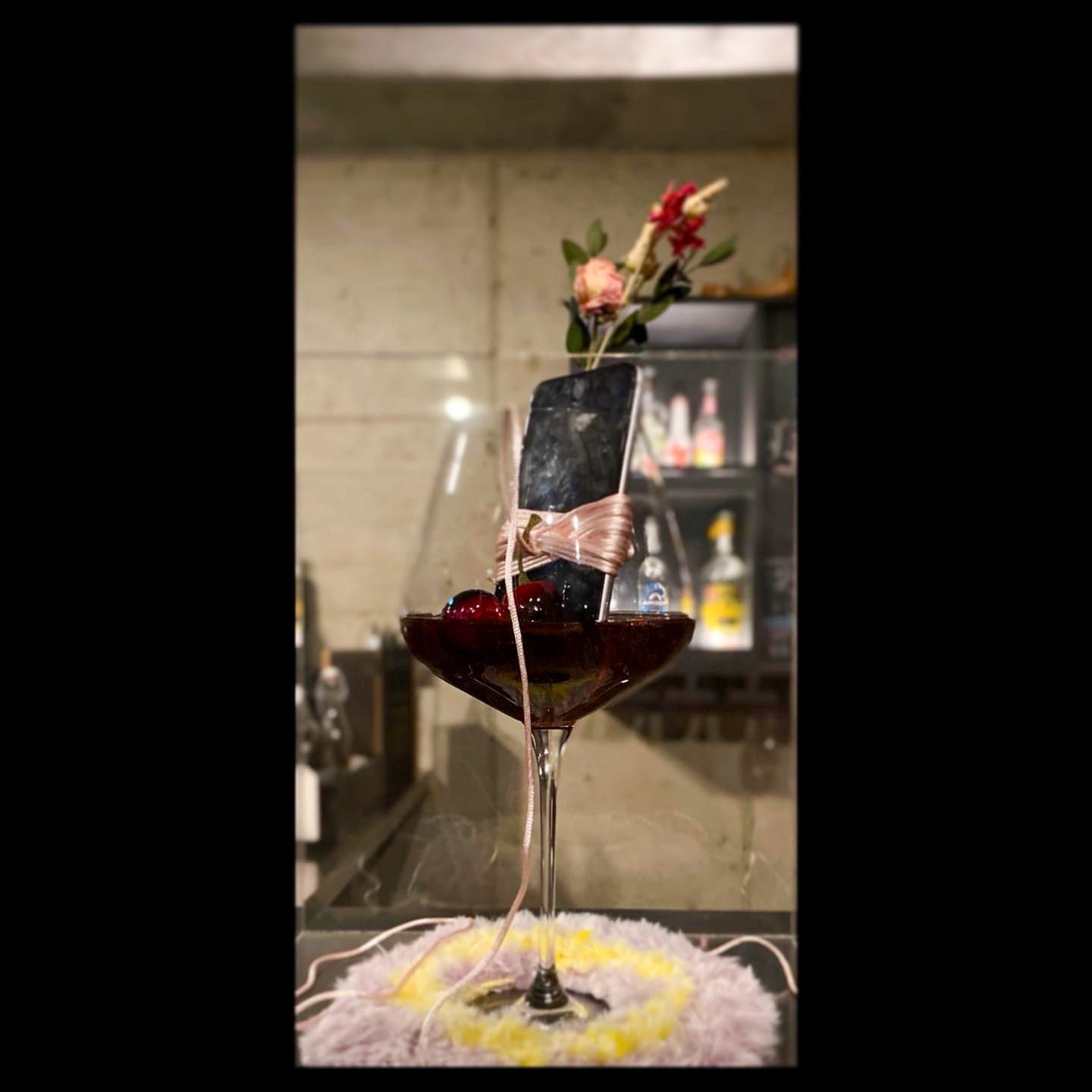 [SIP(1): Texts and phone calls], mixed media, size variable, installation, 2021.