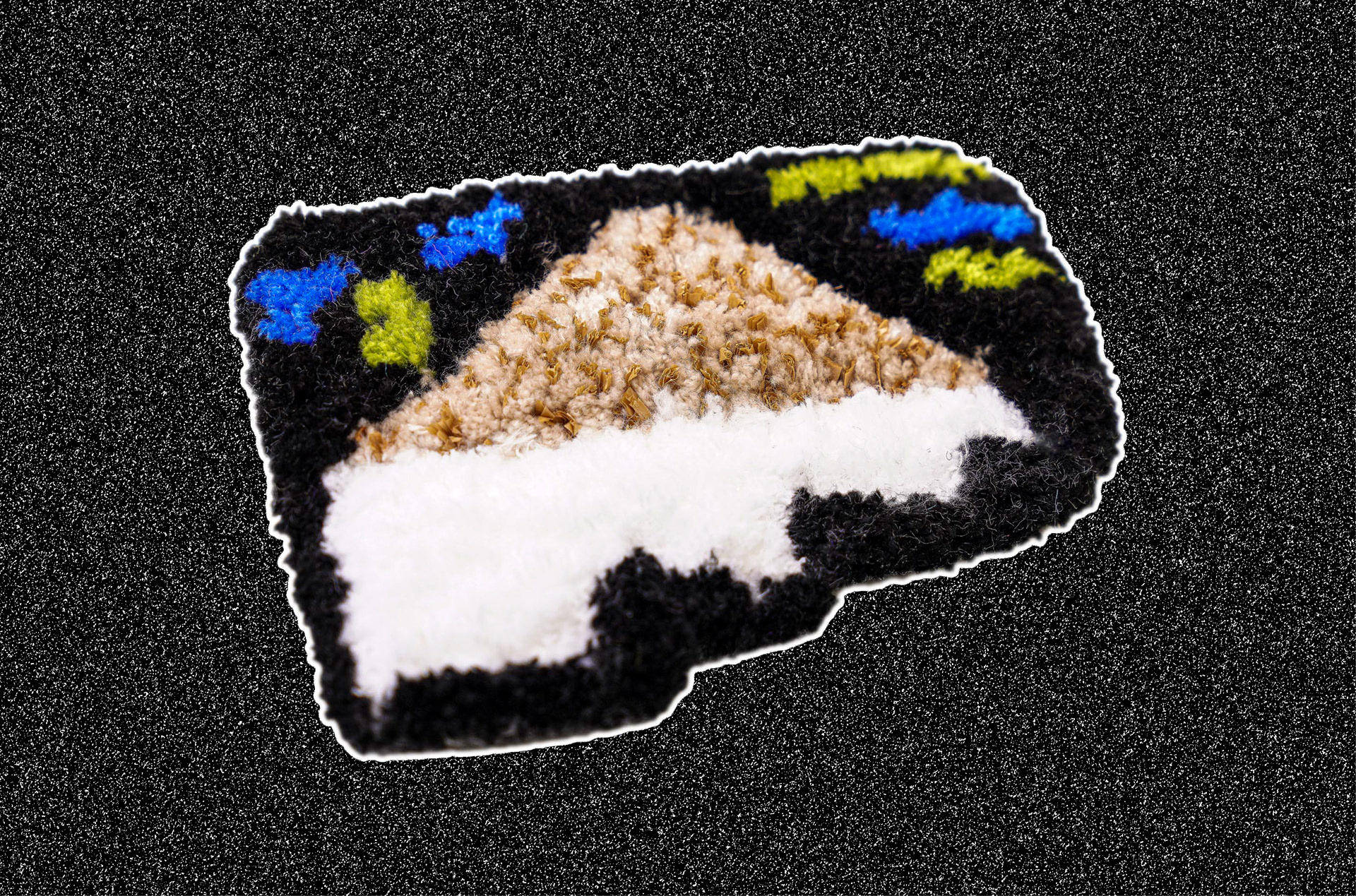 [높은 계단이 힘들었지만 다 오르니 보람차(Scenery)], wool, nylon and paper thread, 20*30 (cm), tuftingn, 2021