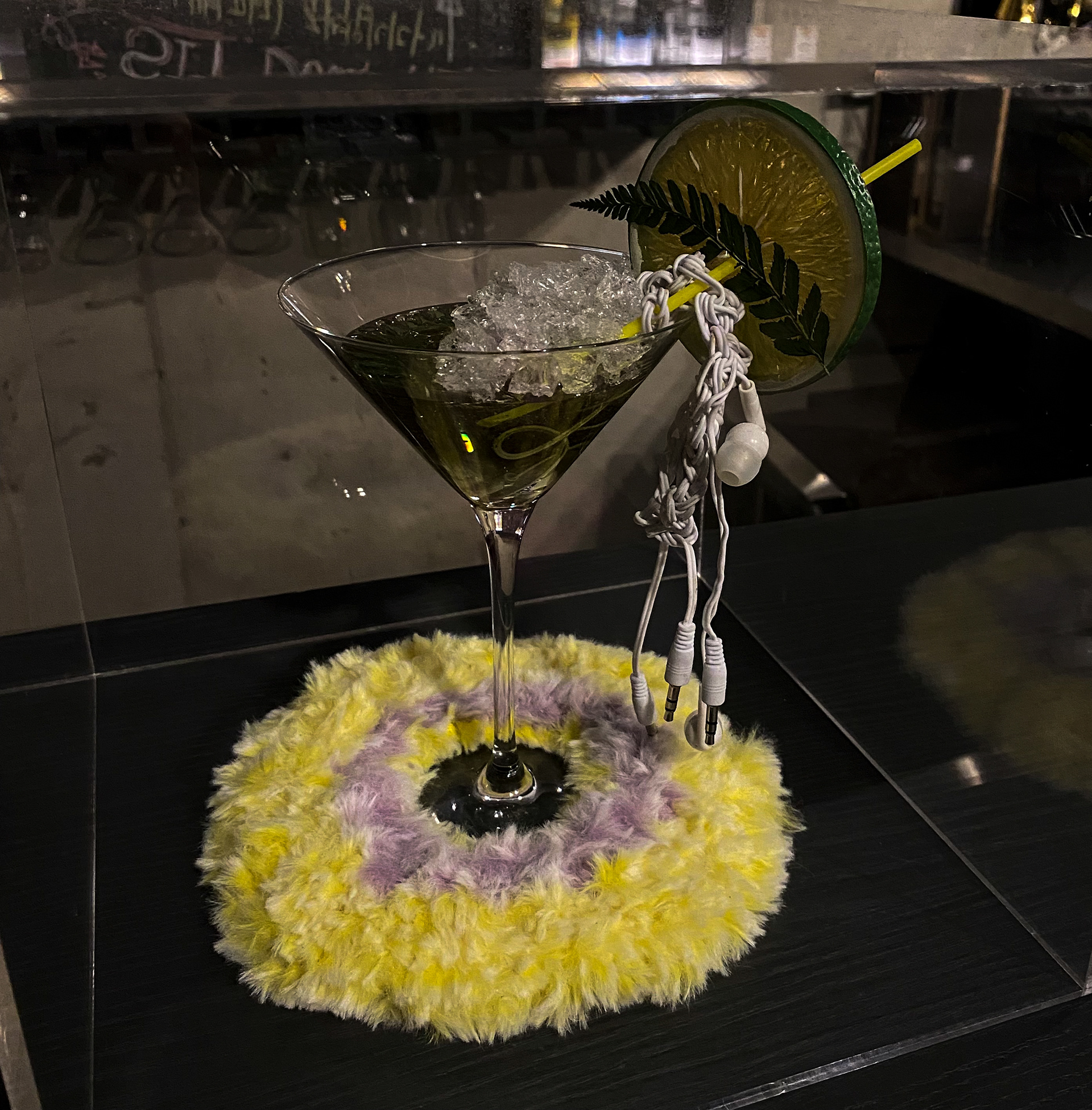 [SIP(2): NIGHT CAB LISTENING TO THE SAME SONG], MIXED MEDIA, SIZE VARIABLE, INSTALLATION, 2021.