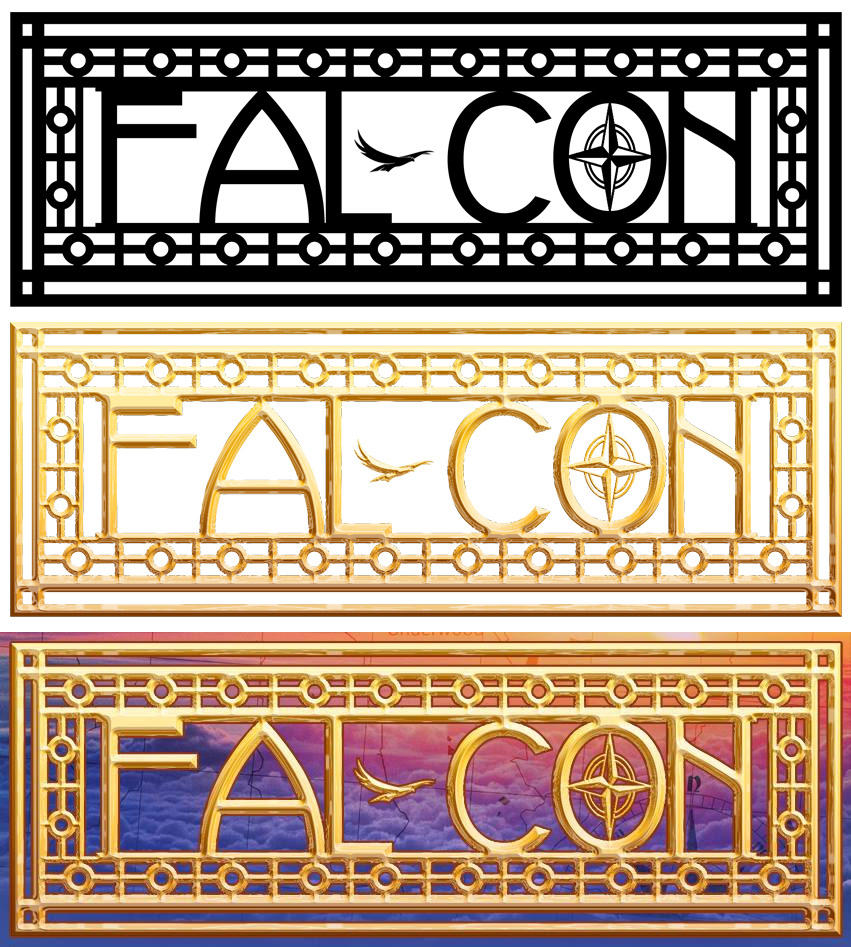 Themed logo for Fal-Con, an annual anime convention