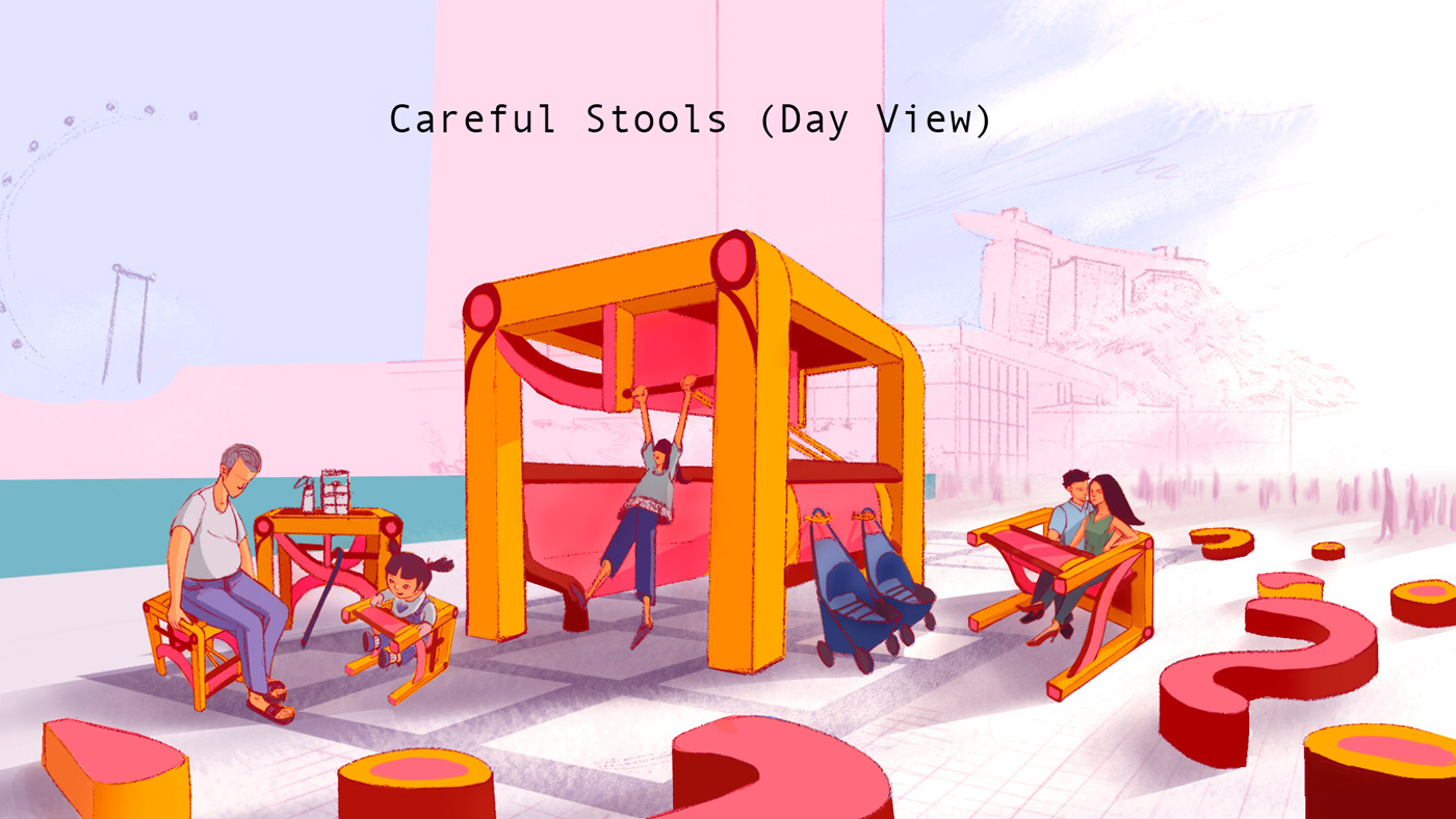 Carefull Shelter Day View, Artist's Impression, Wendy Victoria Mack