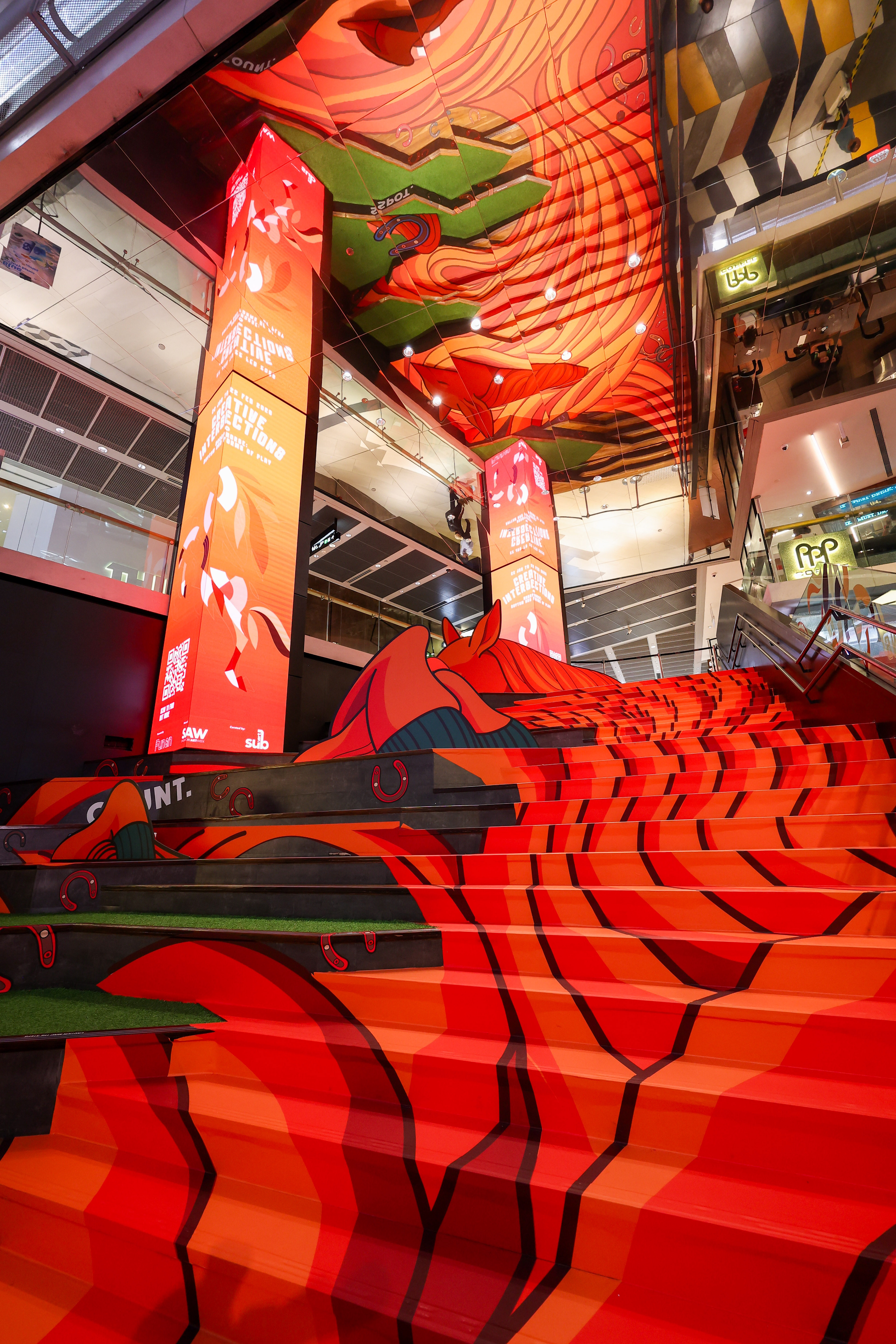 In the Measure of Horseshoes, Public Art Installation, Funan, by Wendy Victoria Mack