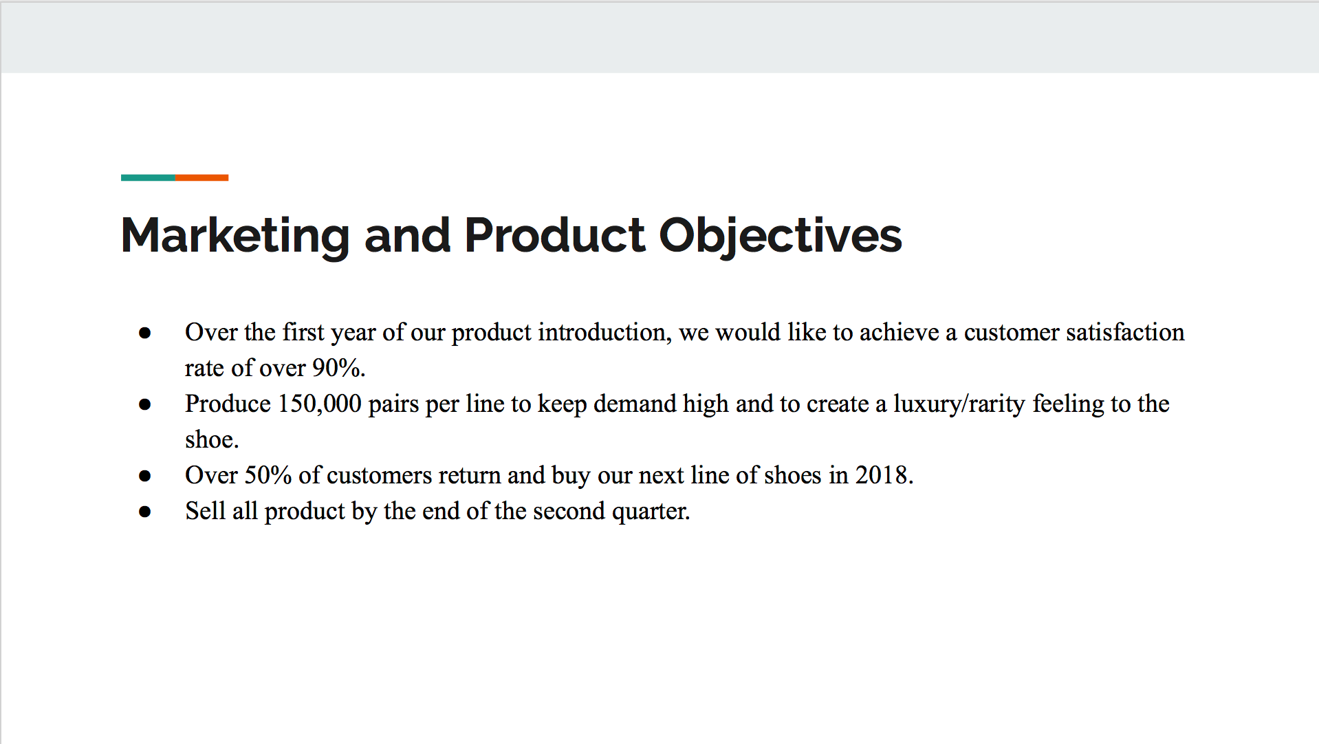 Product Goals