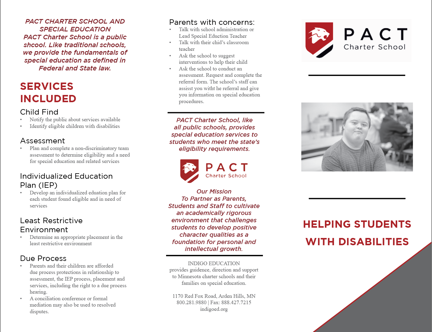 Special Services Brochure
