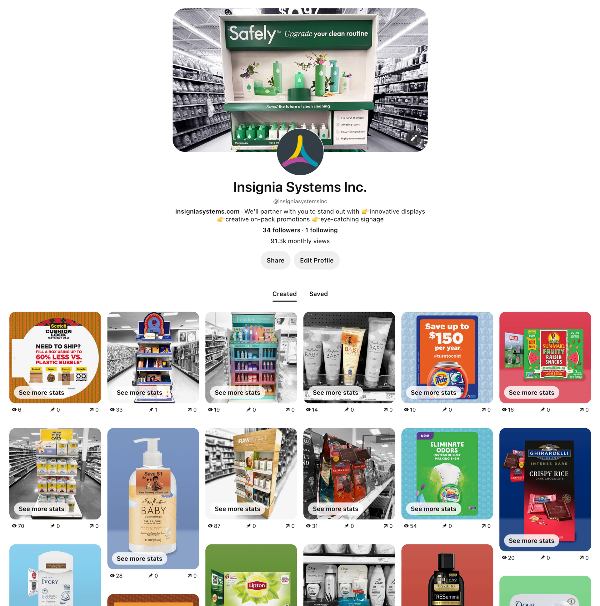 Pinterest Home Page