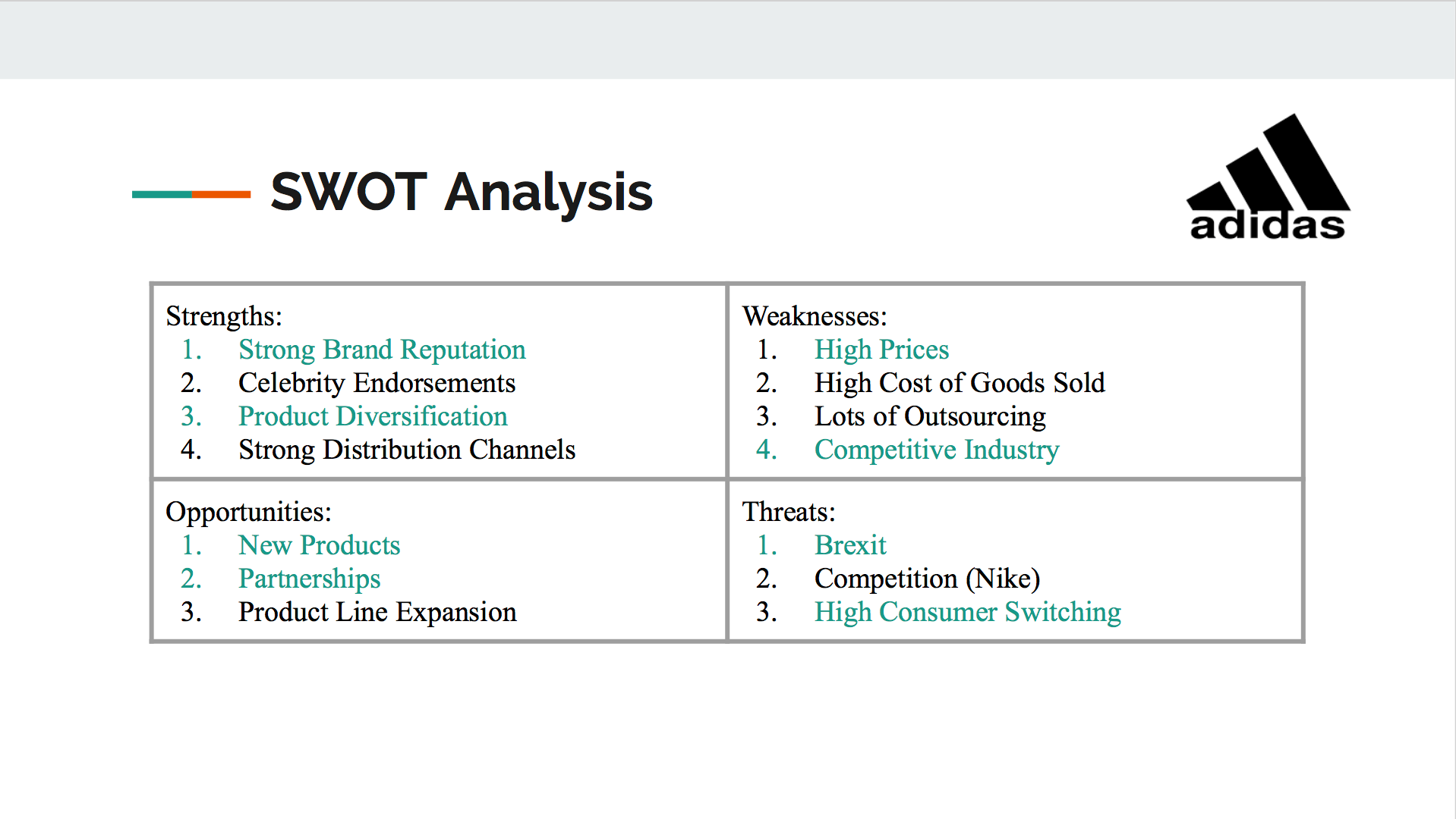 Company and Product Analysis