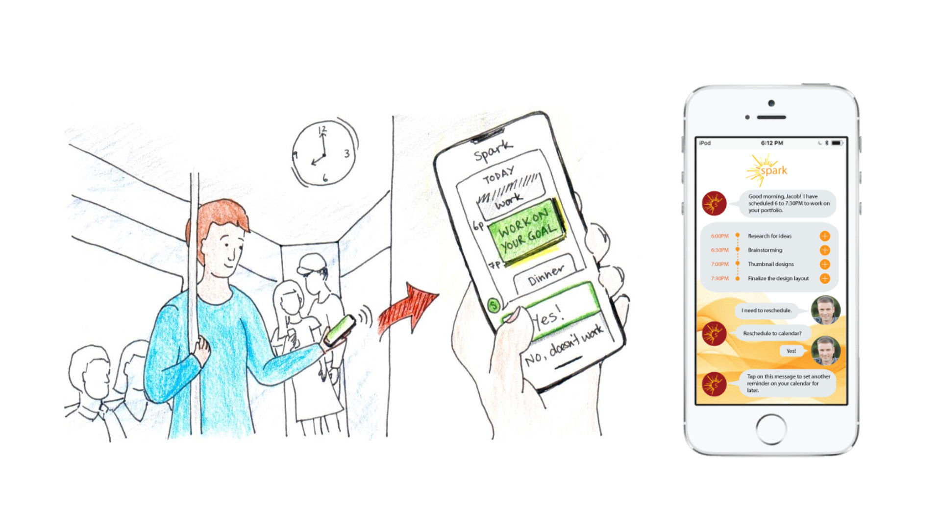 Spark chatbot sends him a text to remind his to do list