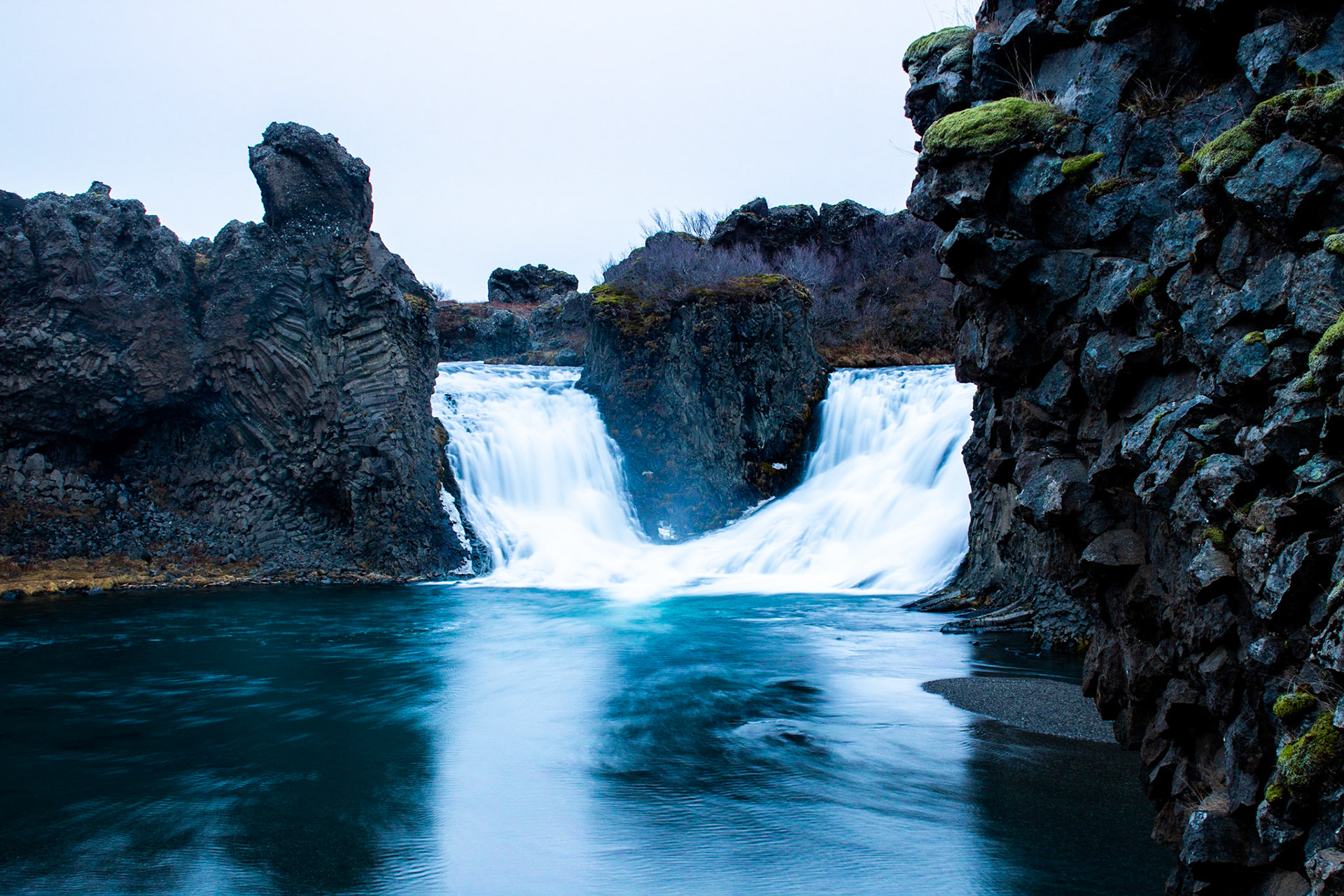 Hjalparfoss Waterfall