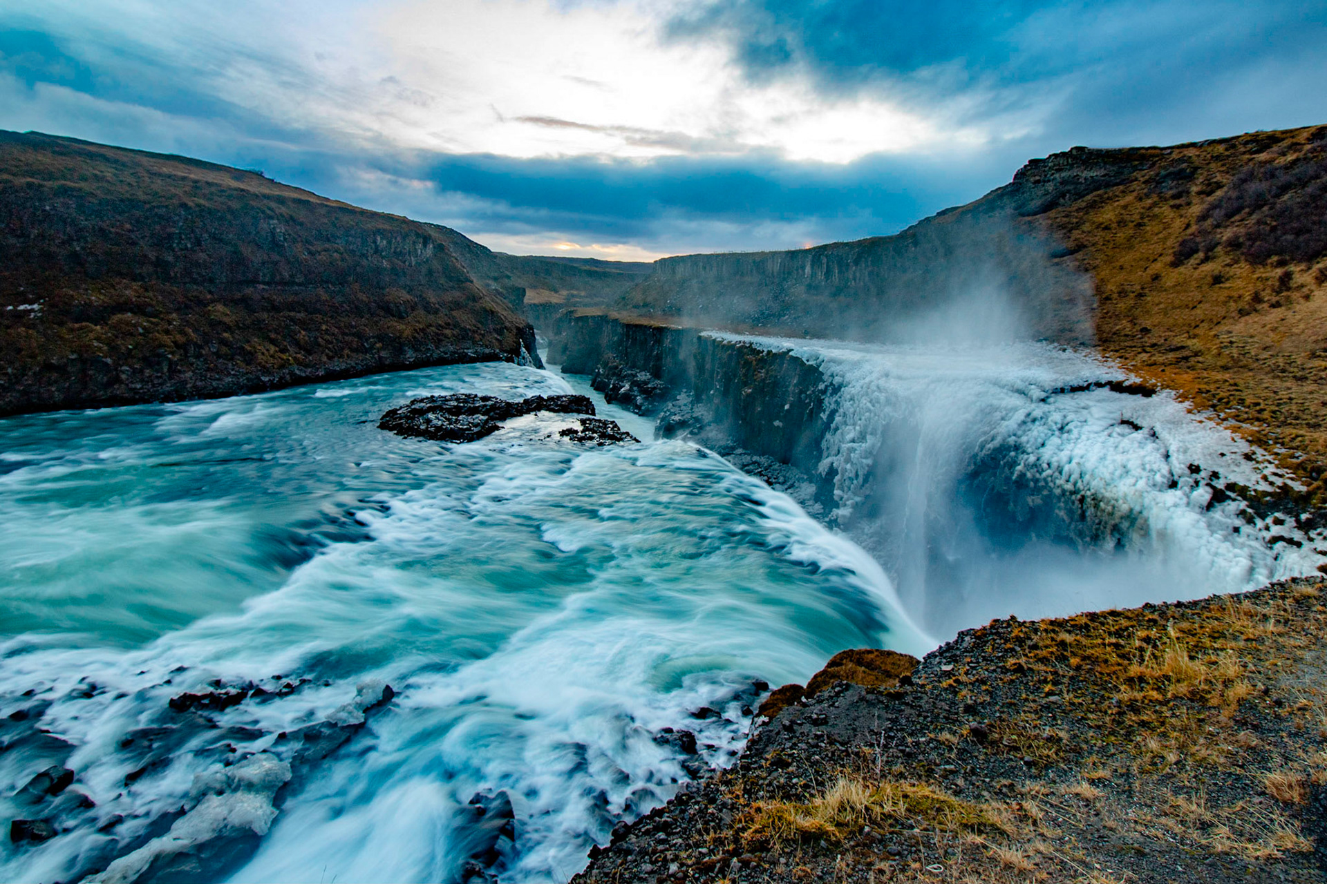 Gullfoss Waterfall