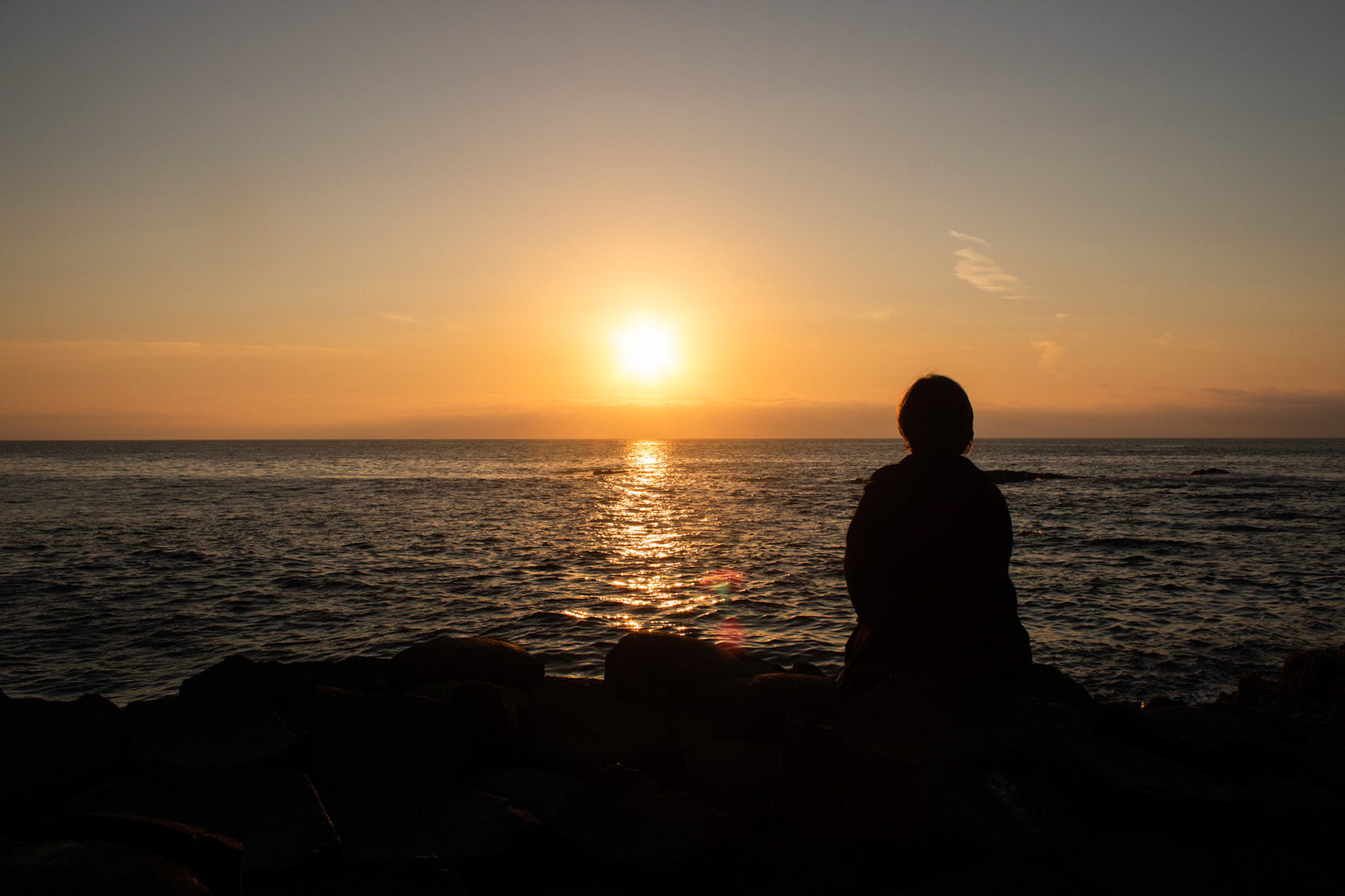 Sunset at the Giant's Causeway