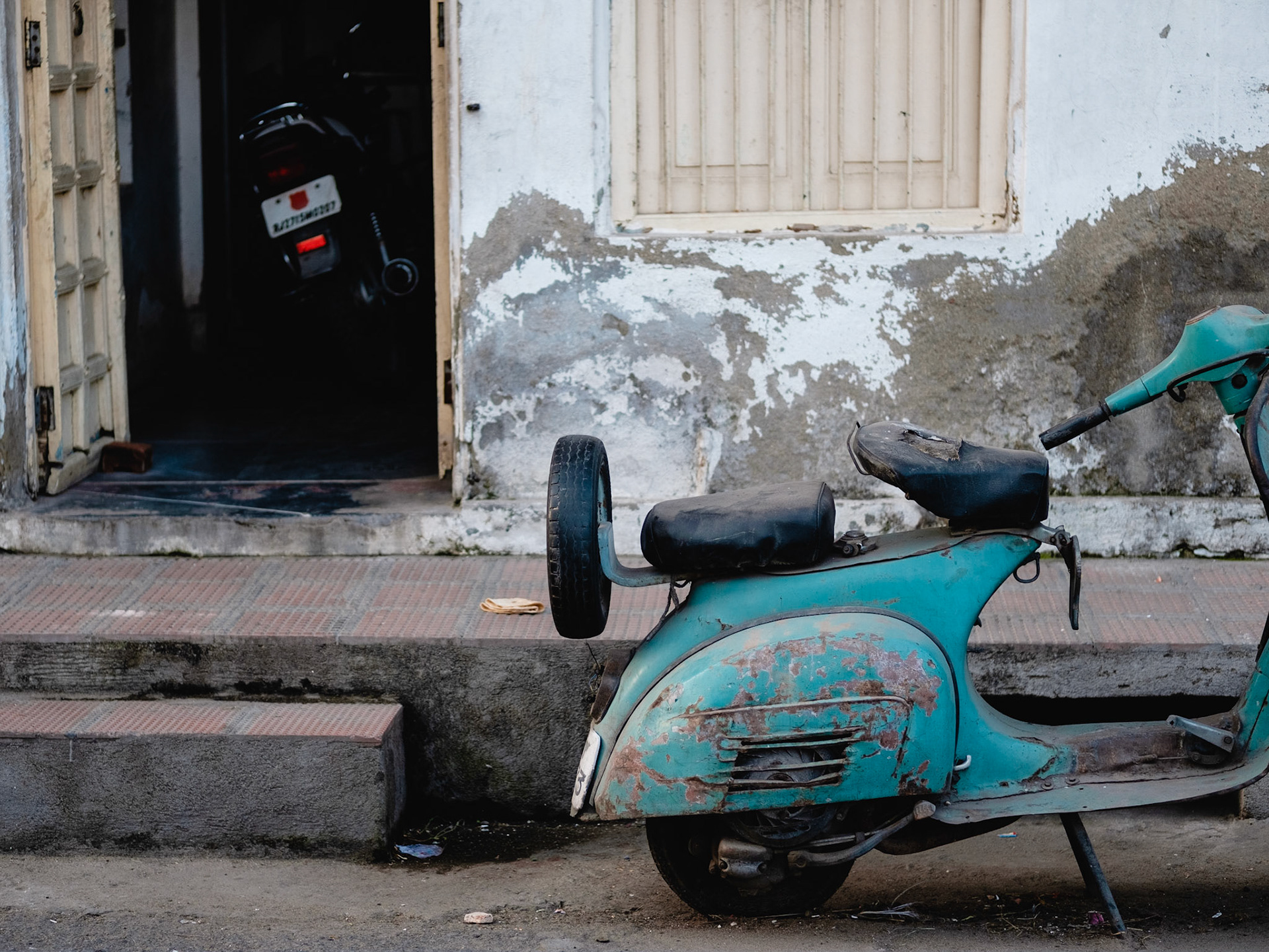 Mon vieux scooter fonctionne