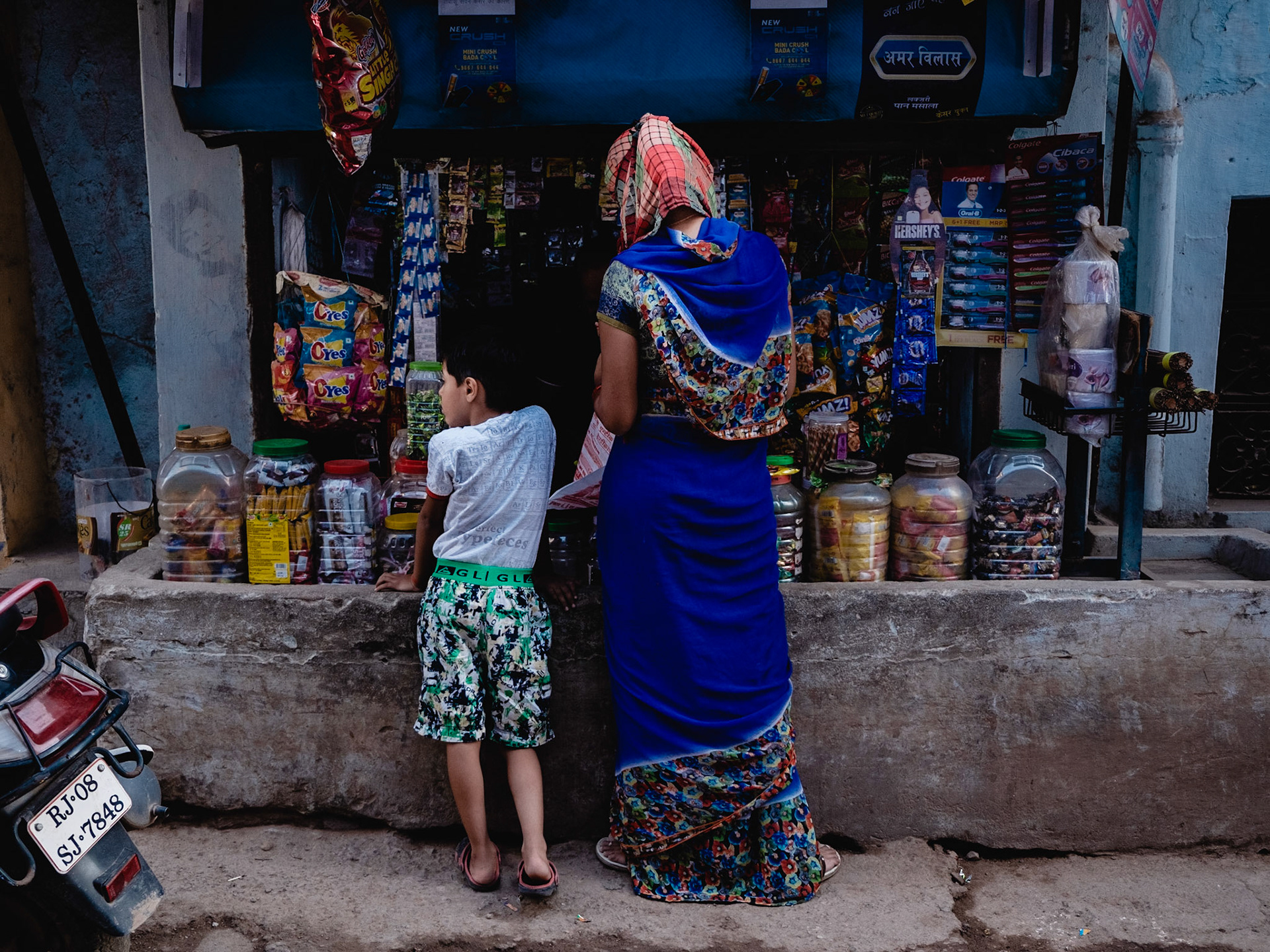 Au supermarché avec mon fils