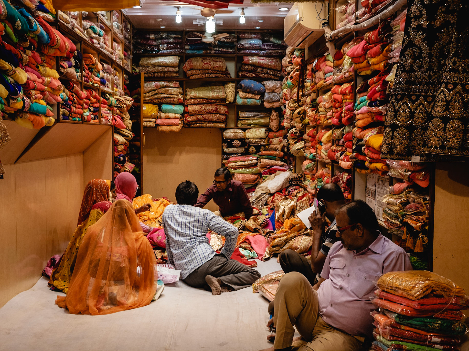 Le sari, une affaire d'hommes