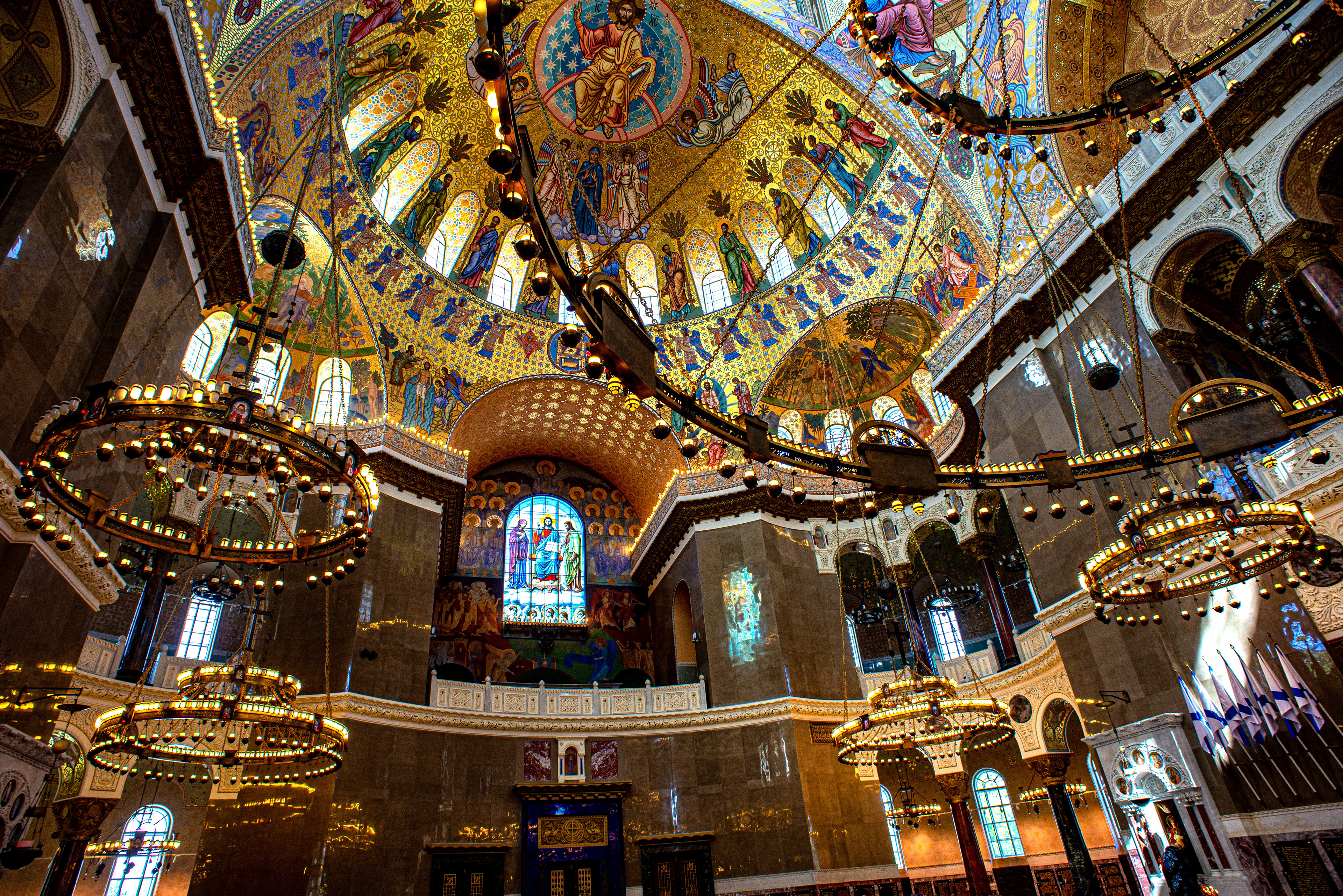 Naval Cathedral of St. Christopher. Kronstadt Island, St. Petersburg, Russia. ©2014, Corey Sandler