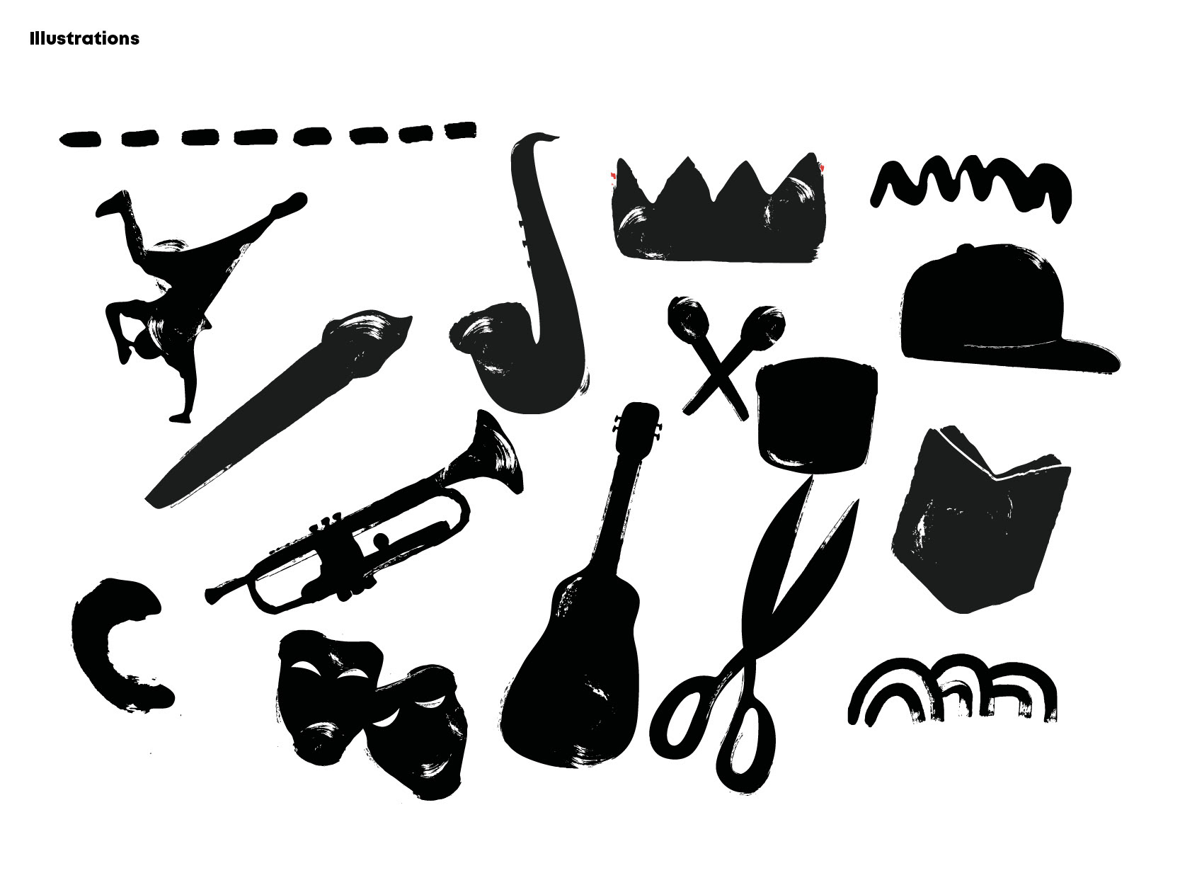 Création de la charte illustrative pour le Théâtre de l'Oeuvre à Marseille