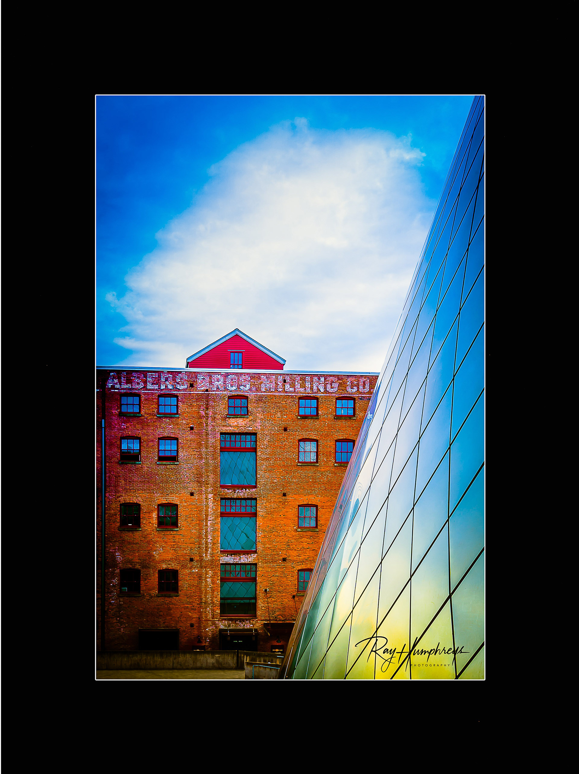 Museum of Glass 3 Lustre Print - 18” x 24” Frame Size Matted to 12” x 18” Image Size
