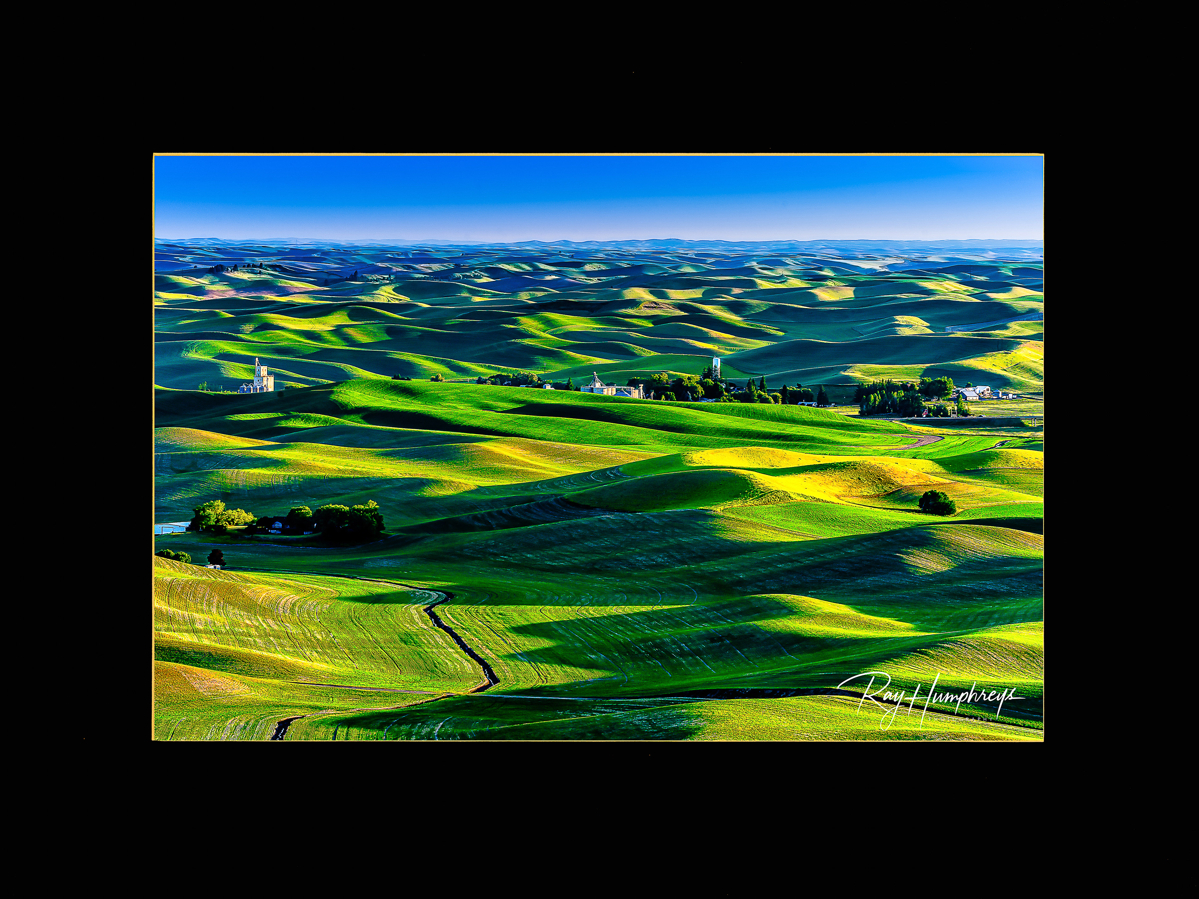 Steptoe Butte Lustre Print - 18” x 24” Frame Size Matted to 12” x 18” Image Size