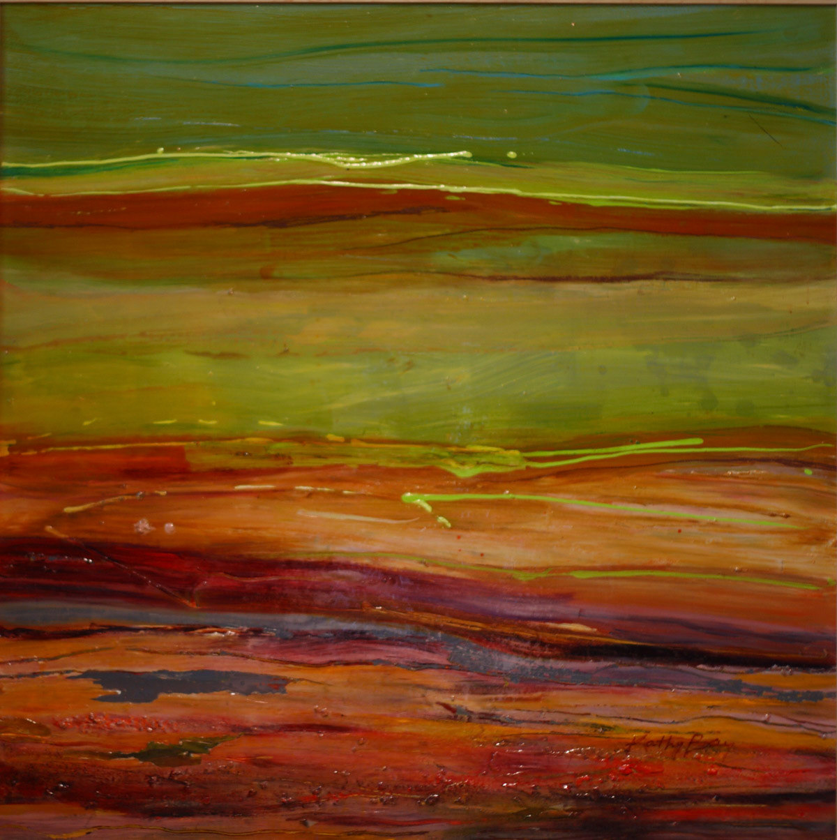 Seasoned III - Acrylic/Steel 54"x54"