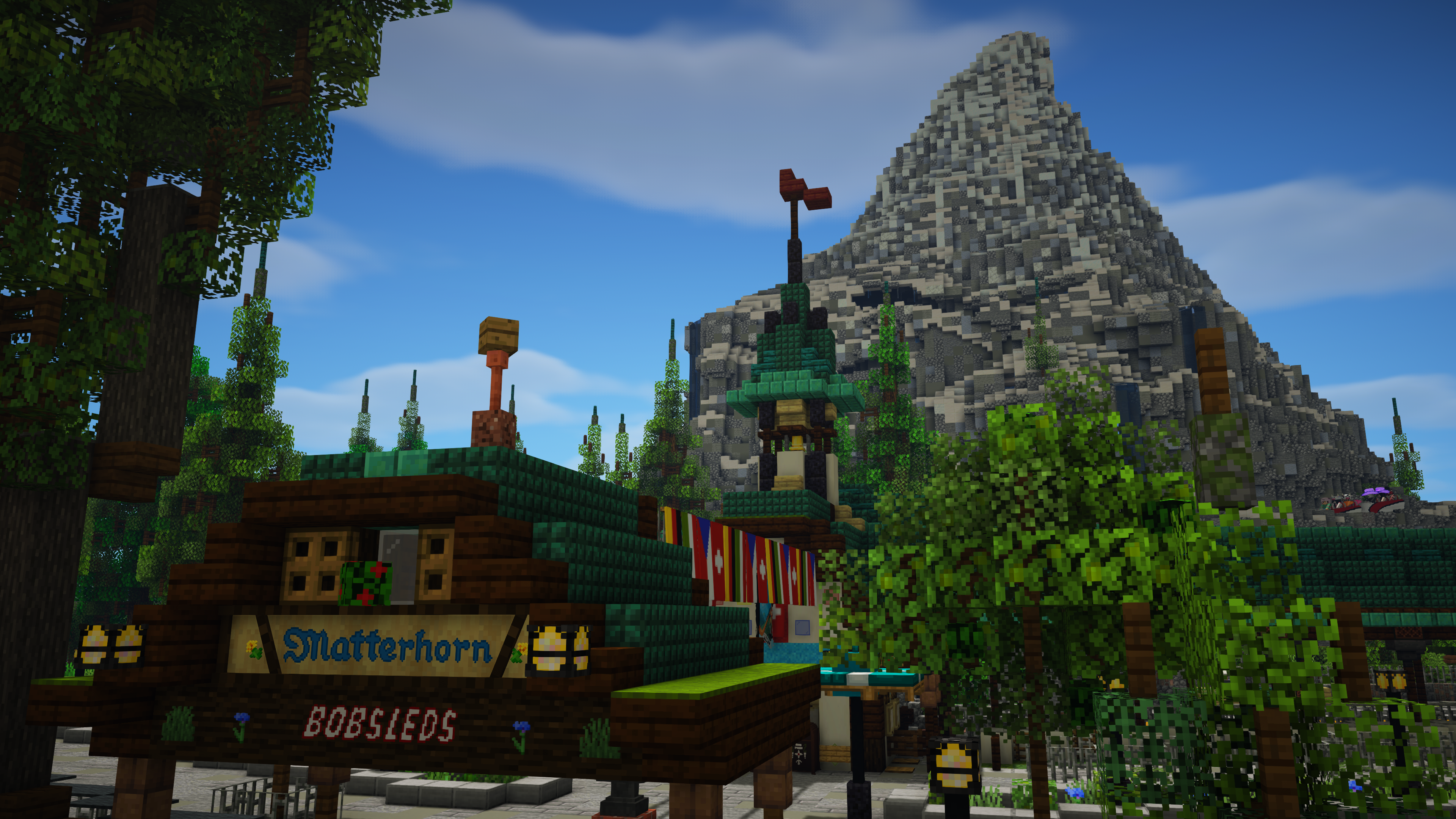 The Entrance of the Matterhorn Bobsleds