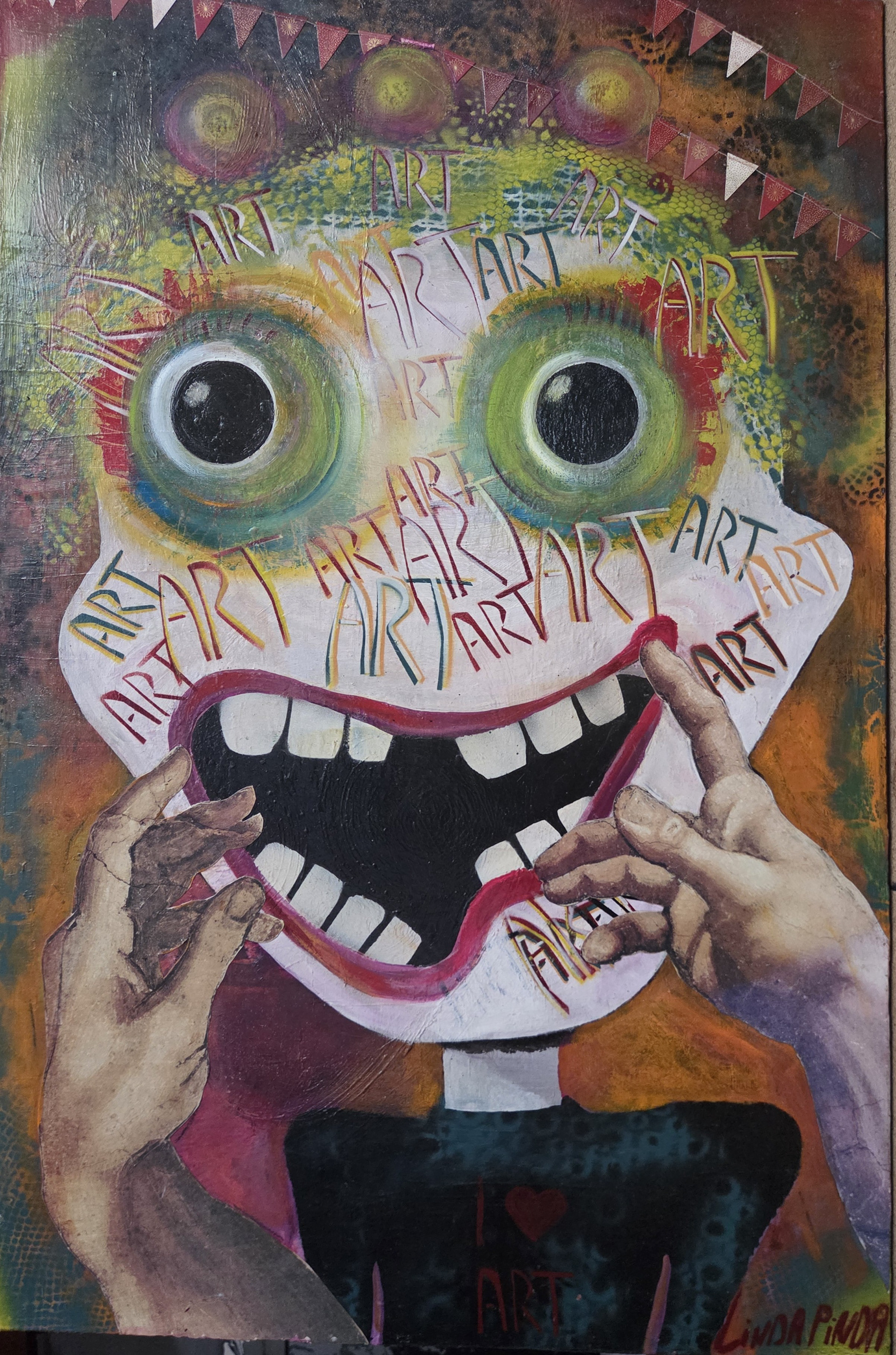 I love art 65x100 cm