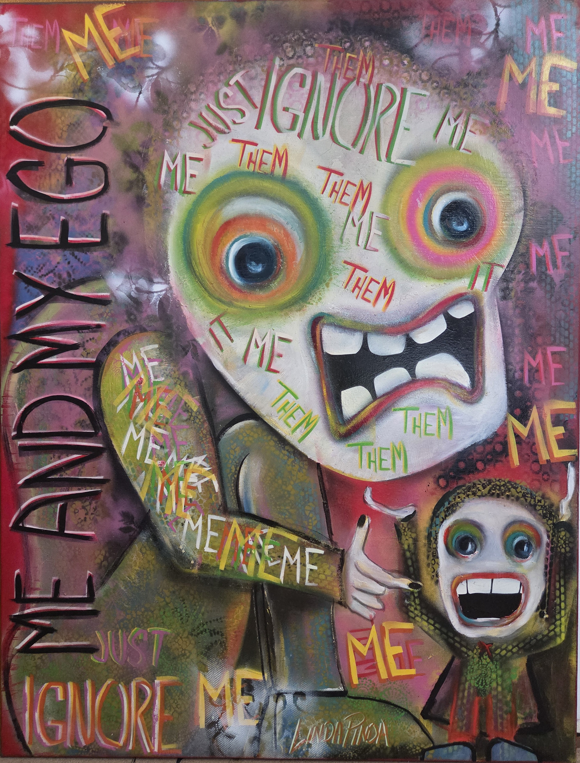 Me and my ego 89x116 cm