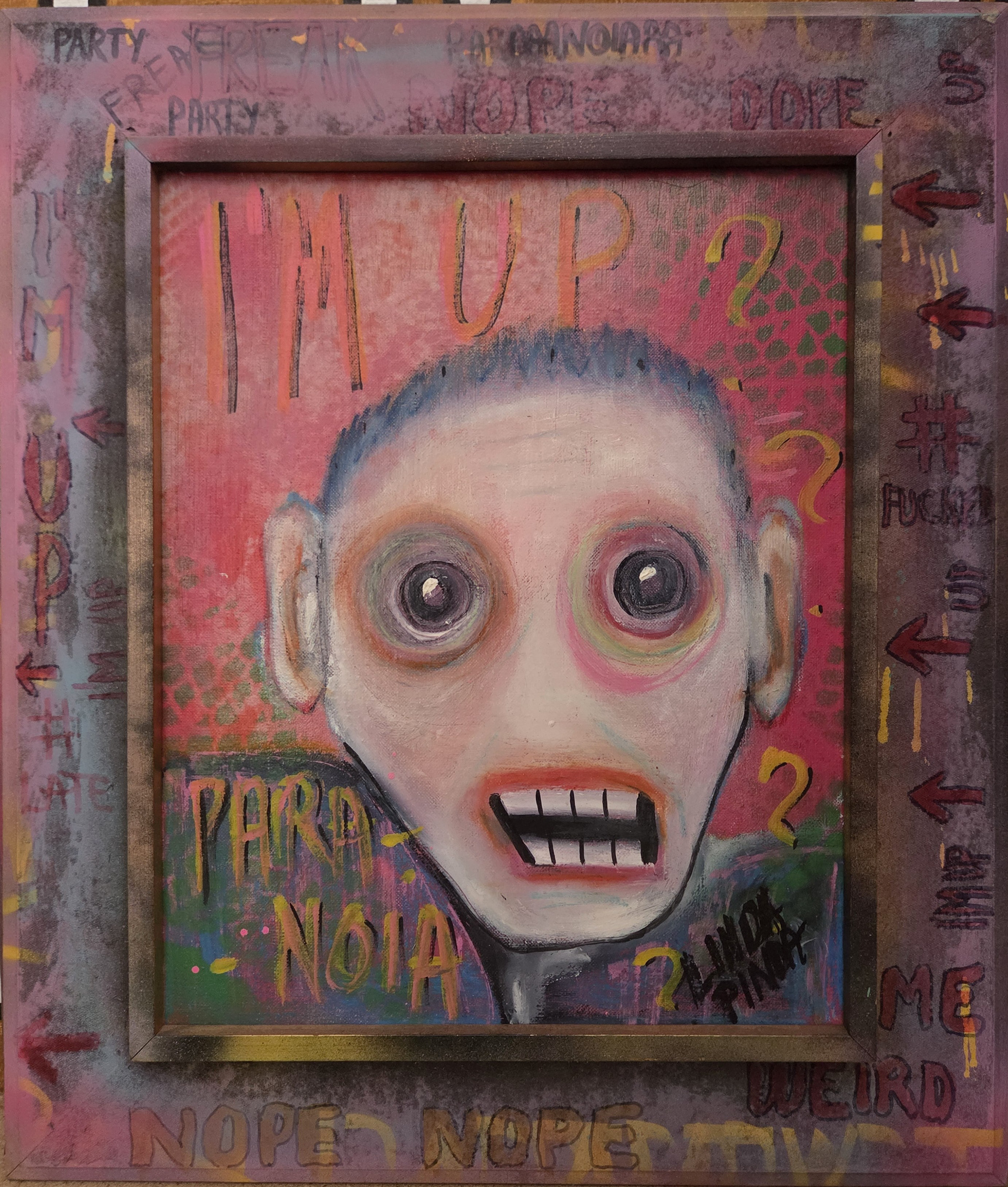 Trygve har våknet 49x58 cm