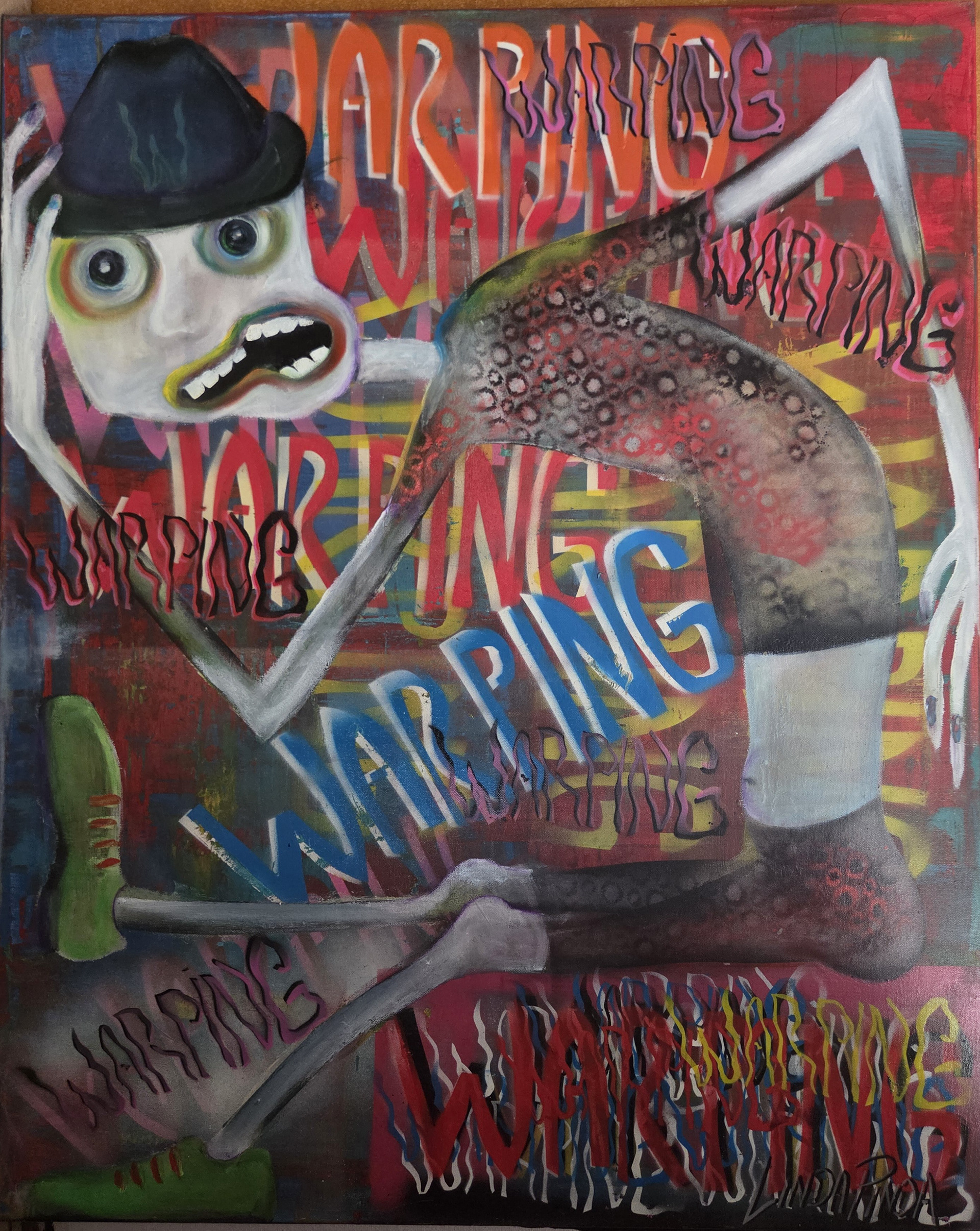 Mr. Warping 80x100 cm
