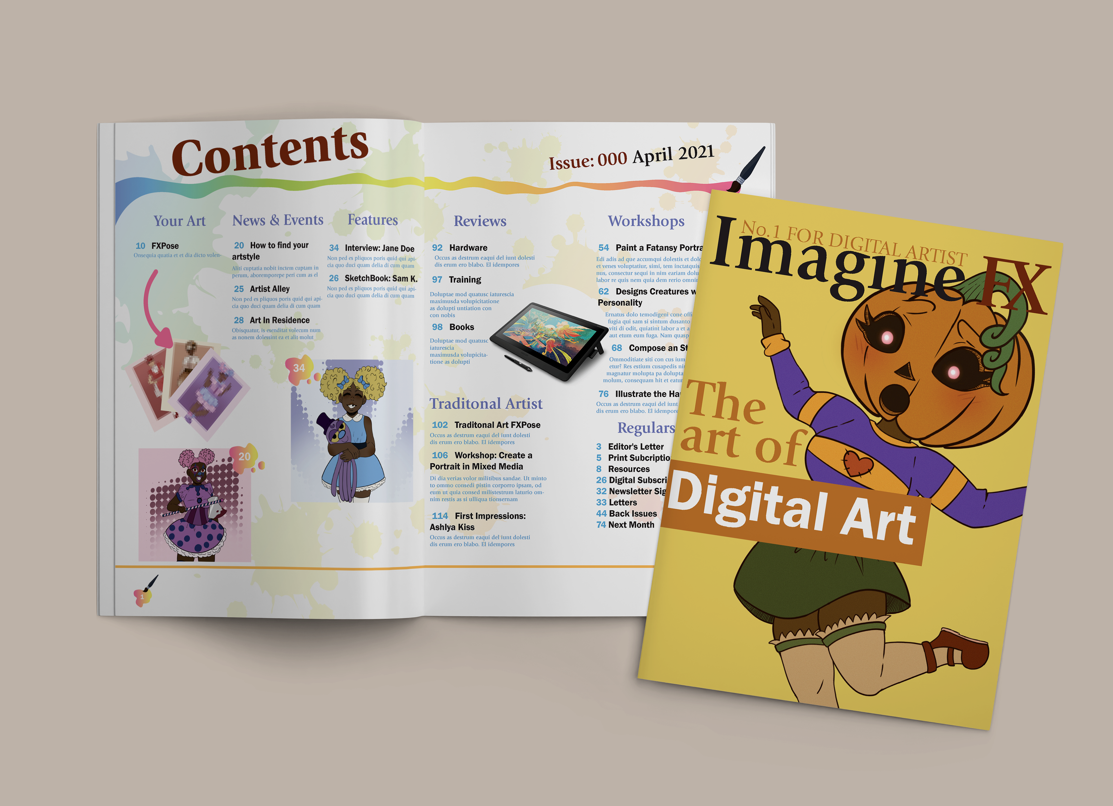 ImagineFX Magazine Redesign(2021)