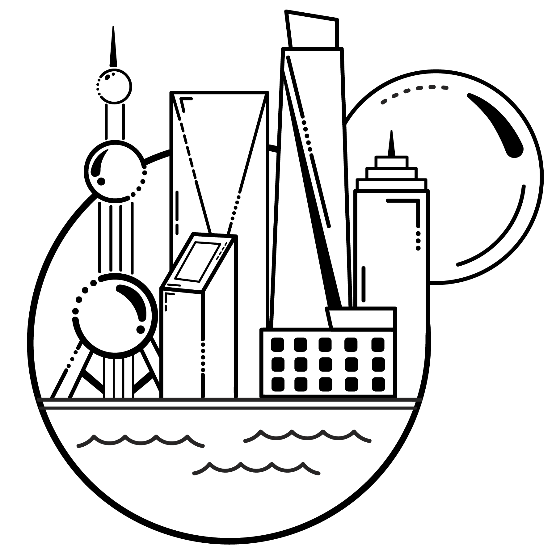 Shanghai Cityscape Icon